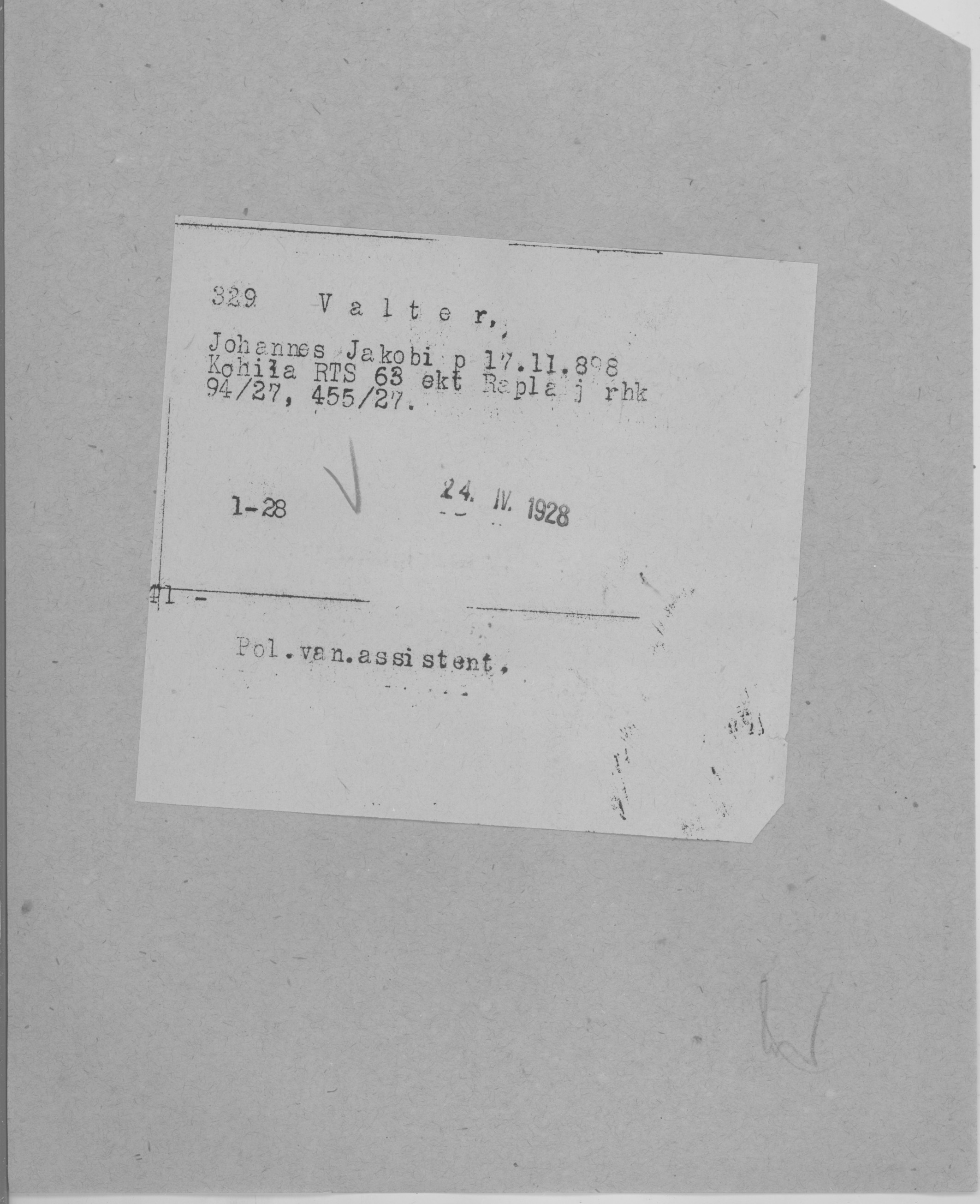 Valter, Johannes, Jakob