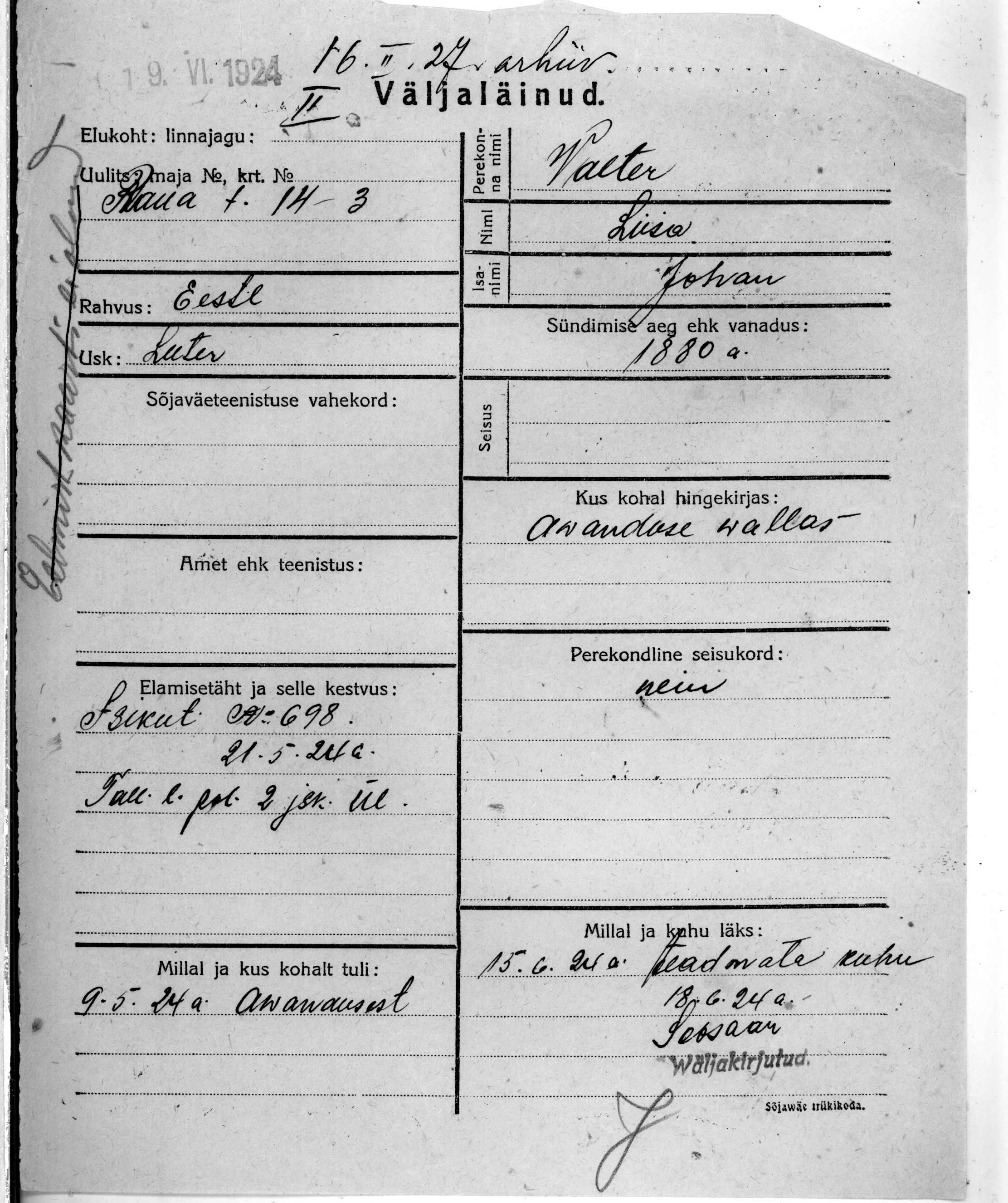 Valter, Liisa, Johan