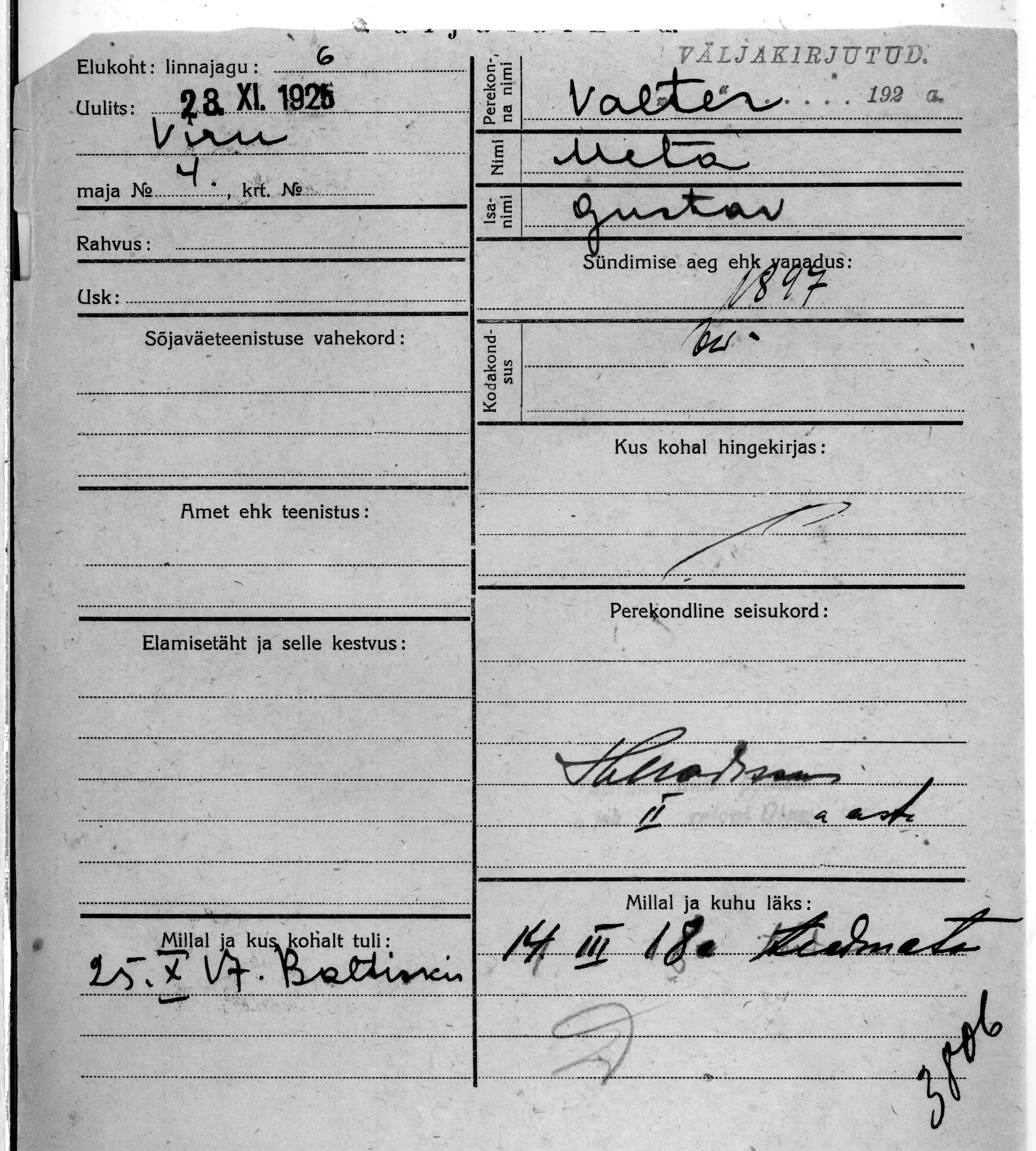 Valter, Meta, Gustav