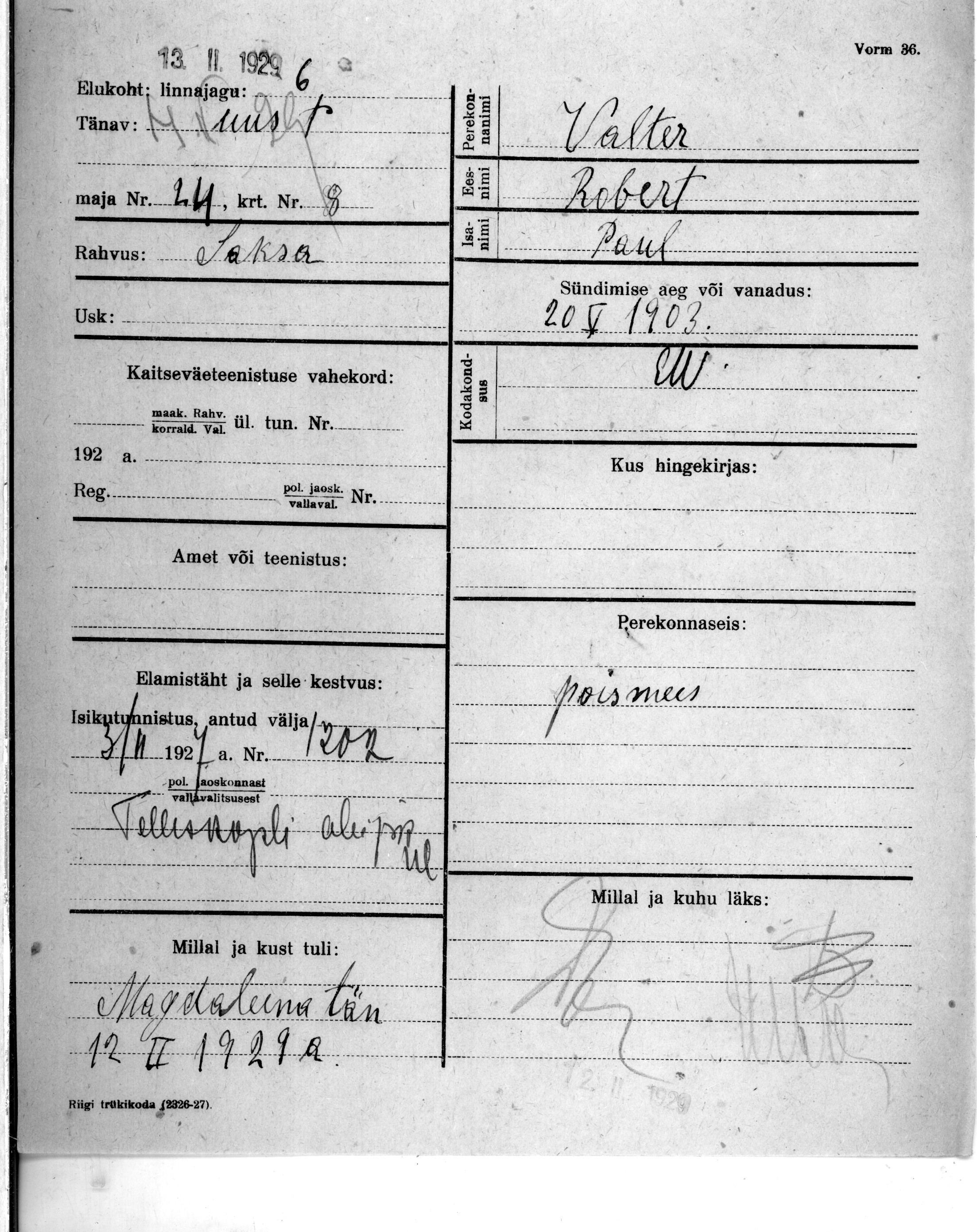 Valter, Robert, Paul