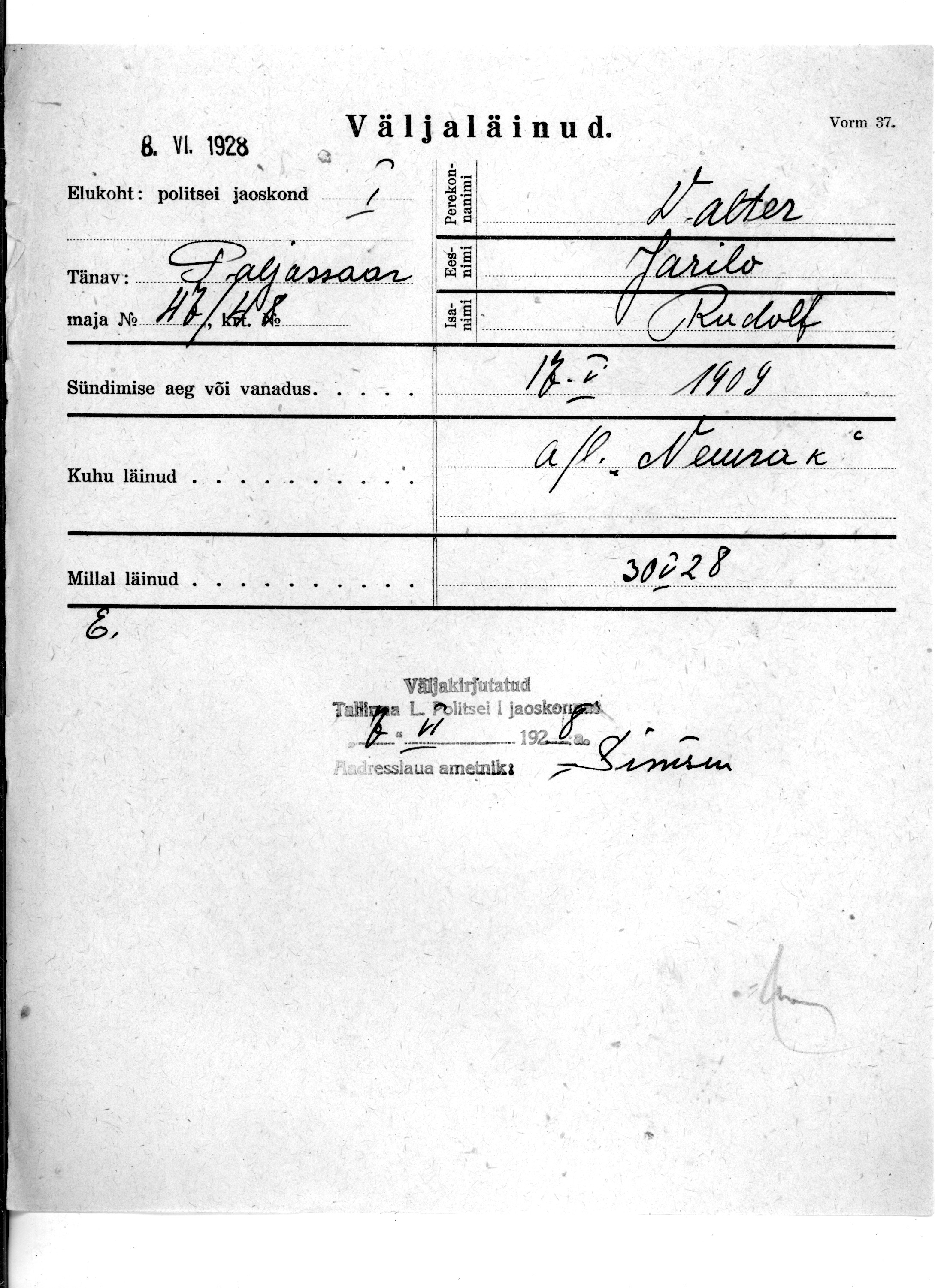 Walter, Jarilo, Rudolf