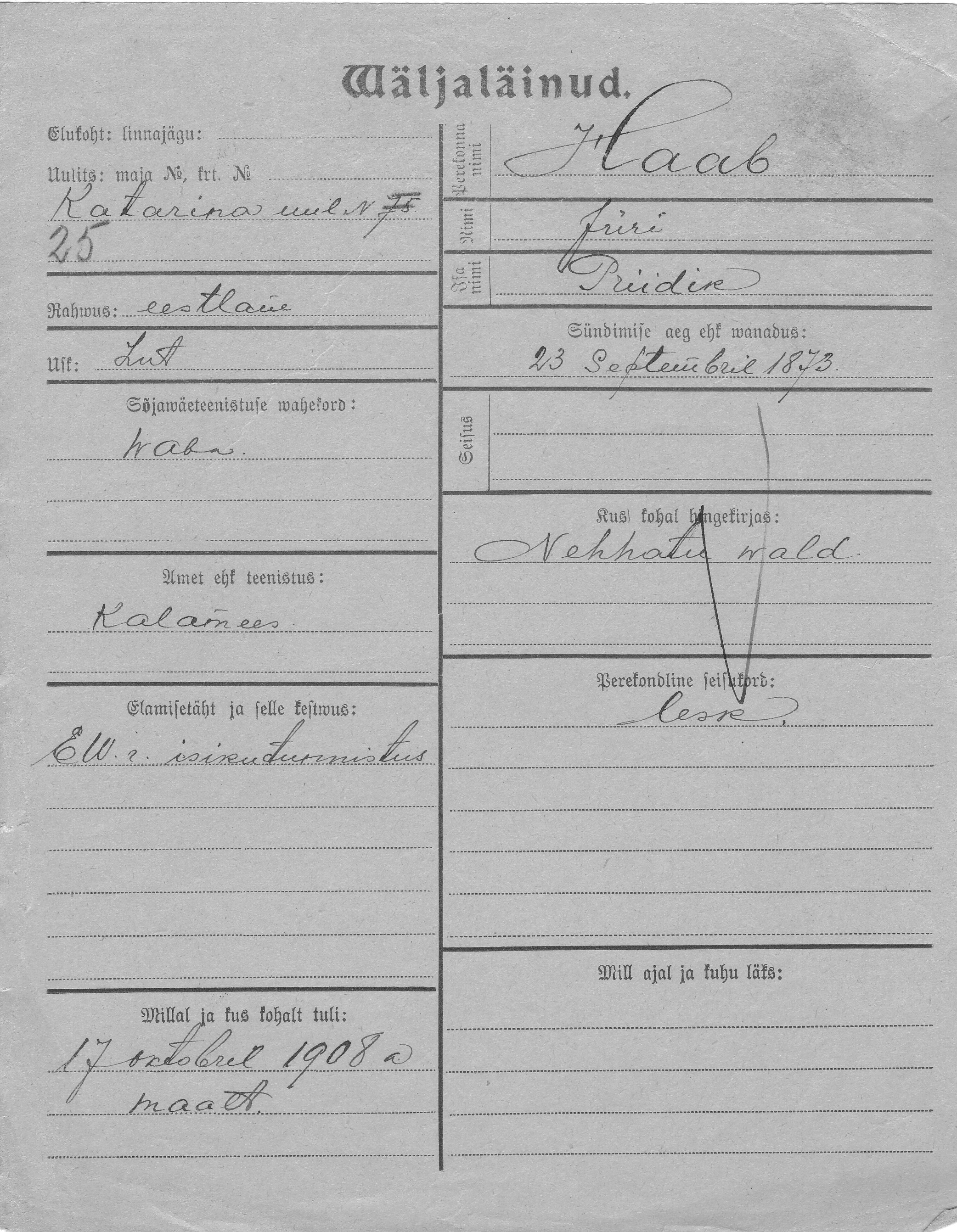 Haab, Jüri, Priidik