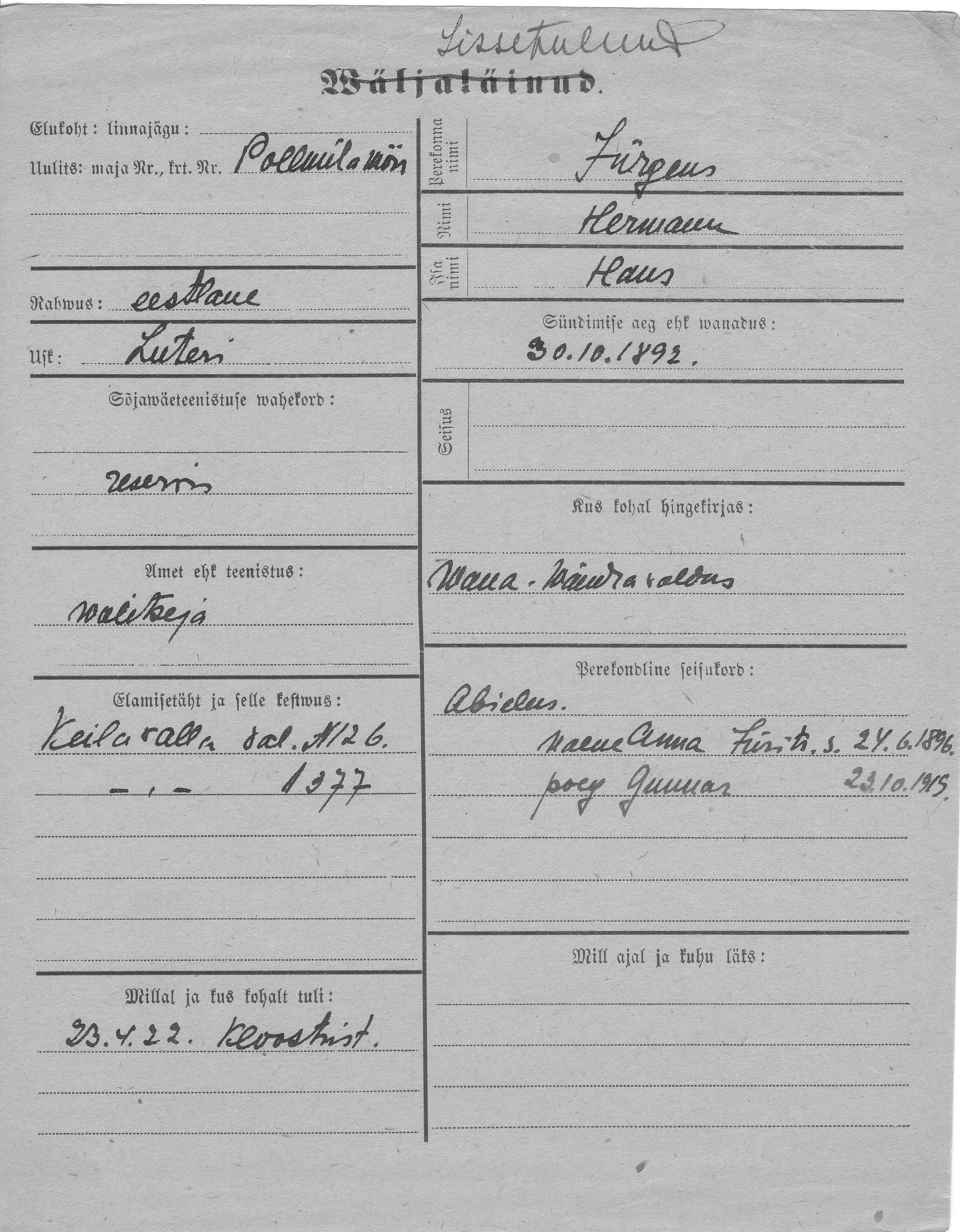 Jürgens, Hermann, Hans