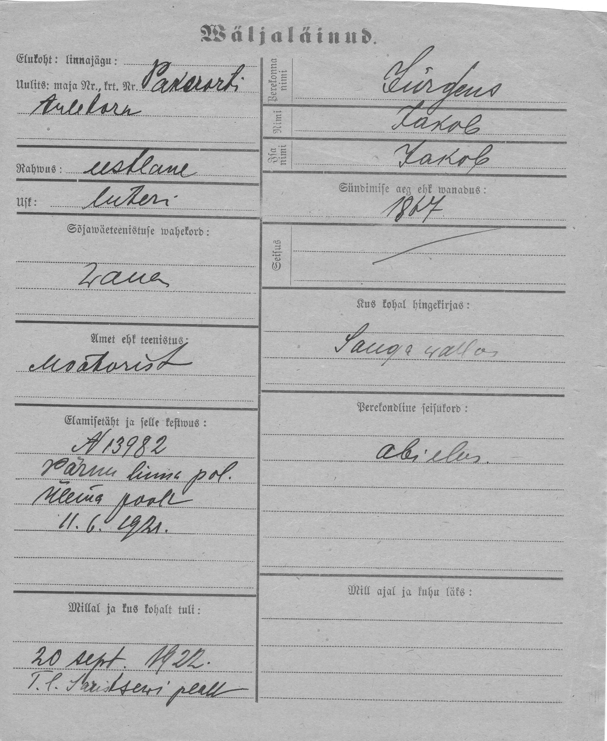 Jürgens, Jakob, Jakob