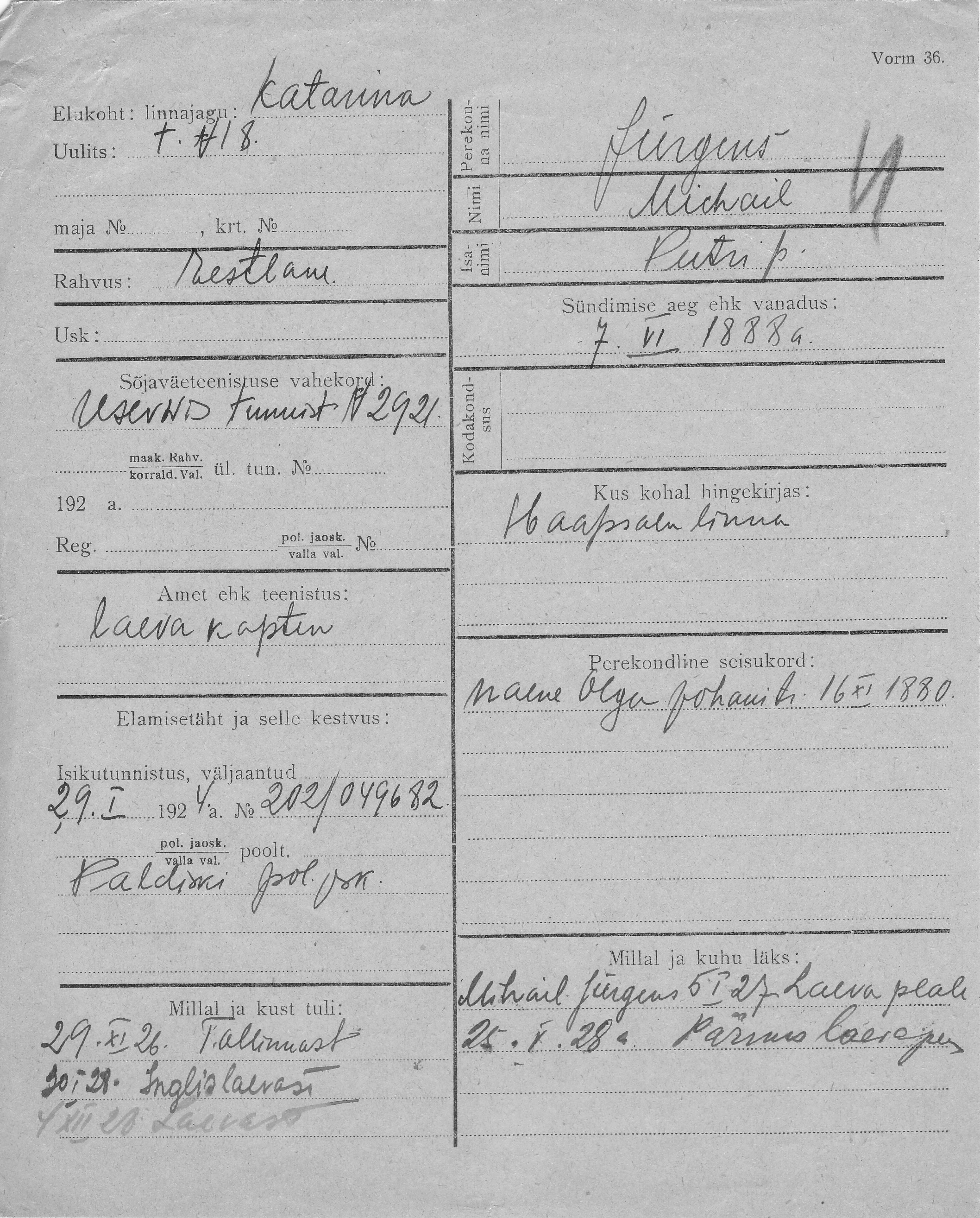 Jürgens, Michail, Peeter