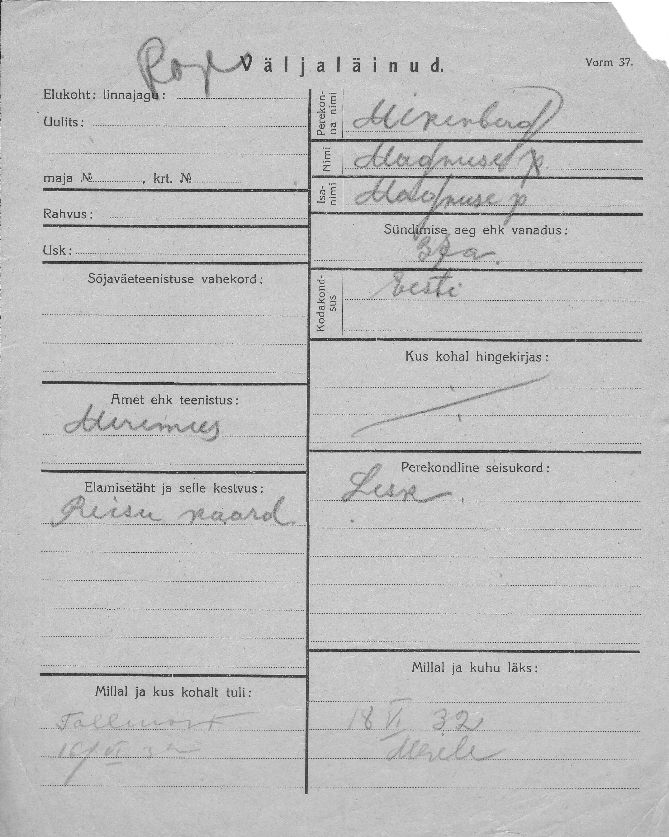 Mikenberg, Magnus, Magnus