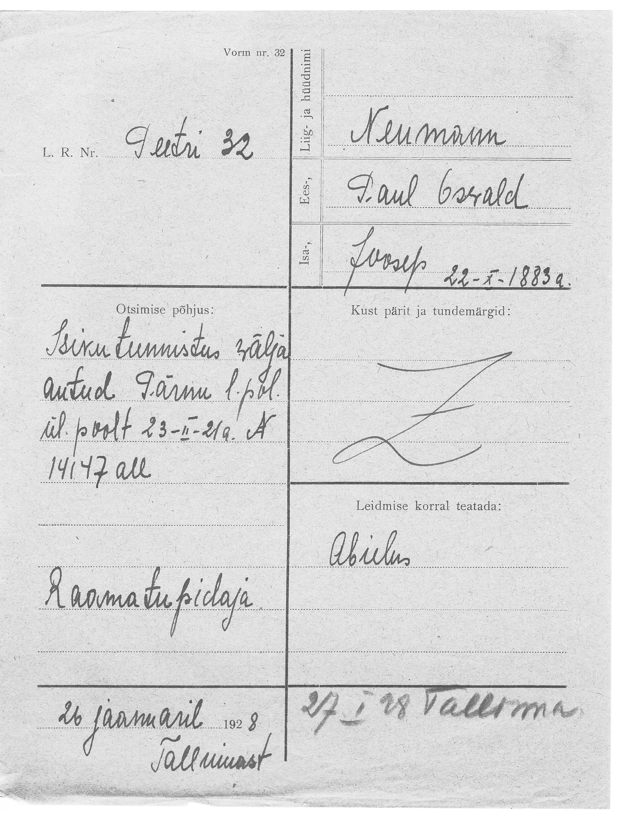 Neumann, Paul, Oswald