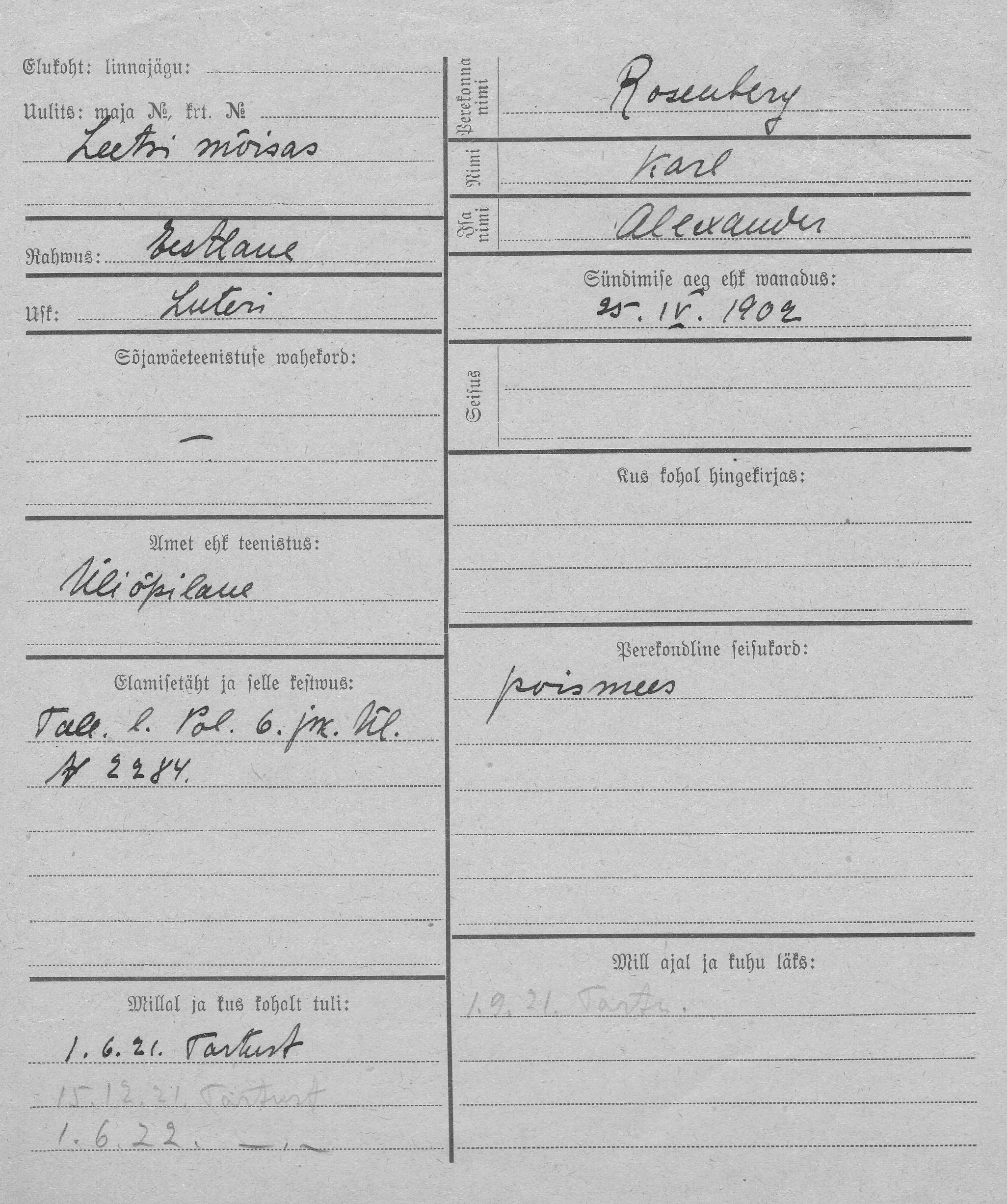 Rosenberg, Karl, Alexander