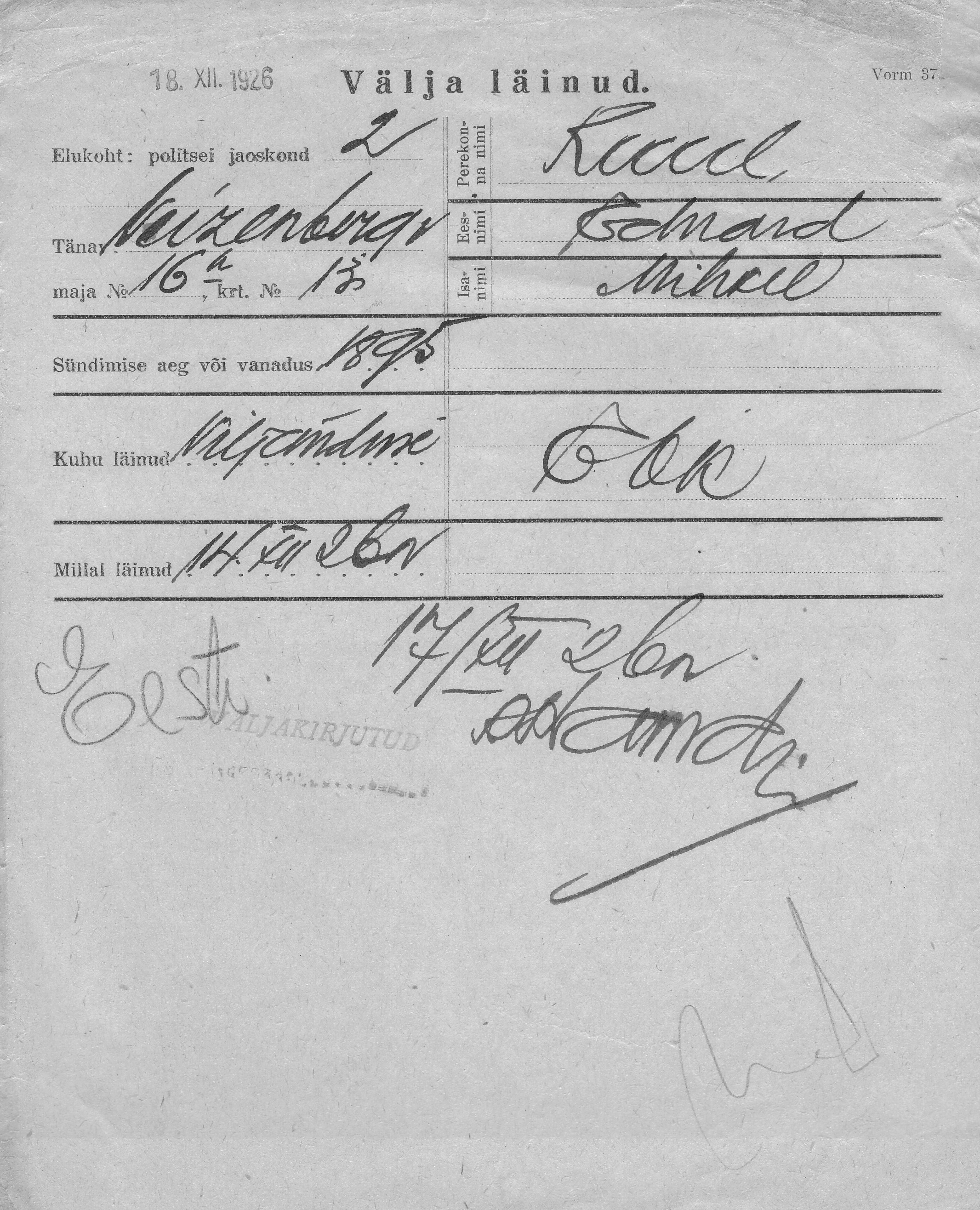 Ruul, Eduard, Mihkel