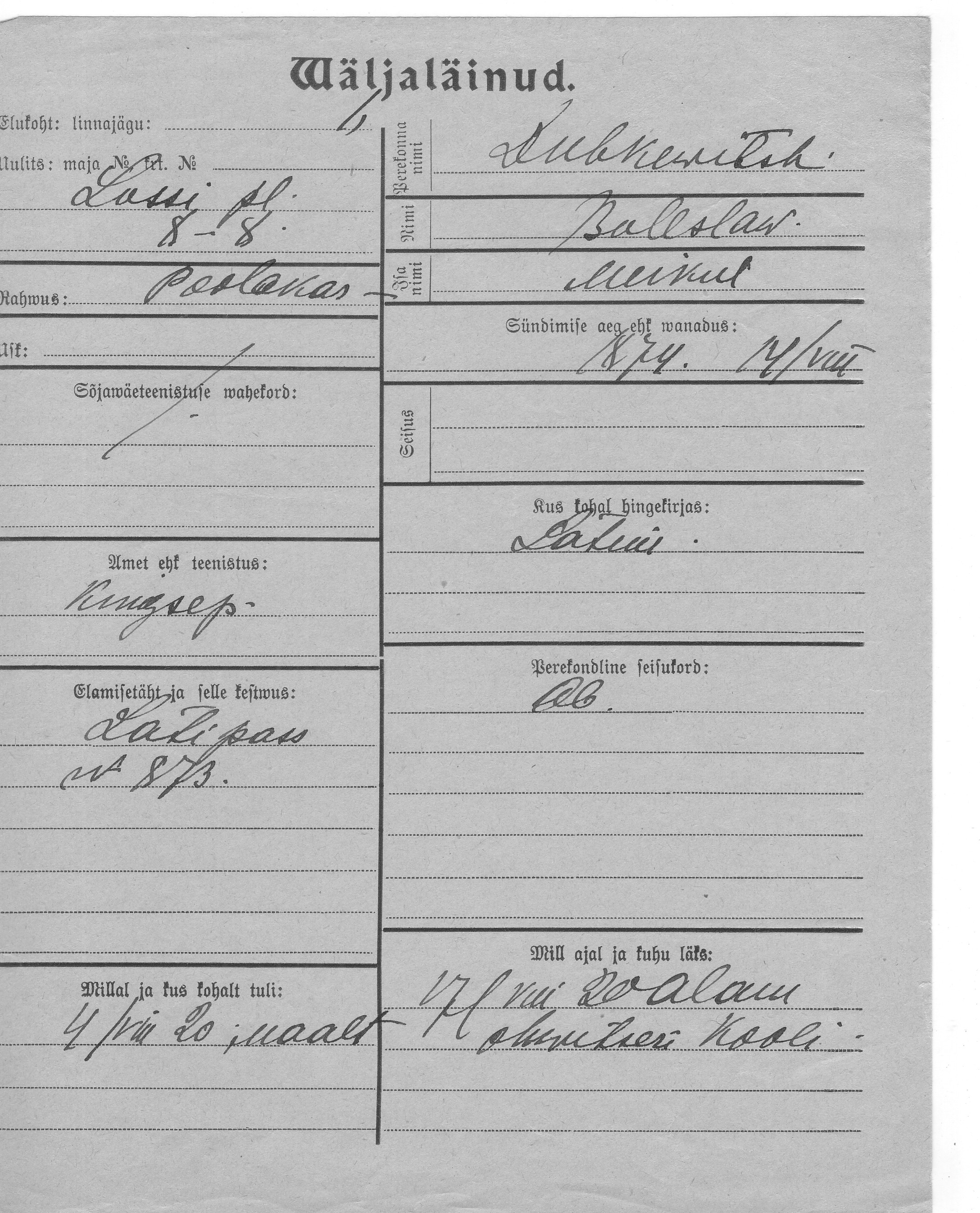 Dubkewitsch, Boleslaw, Meikul