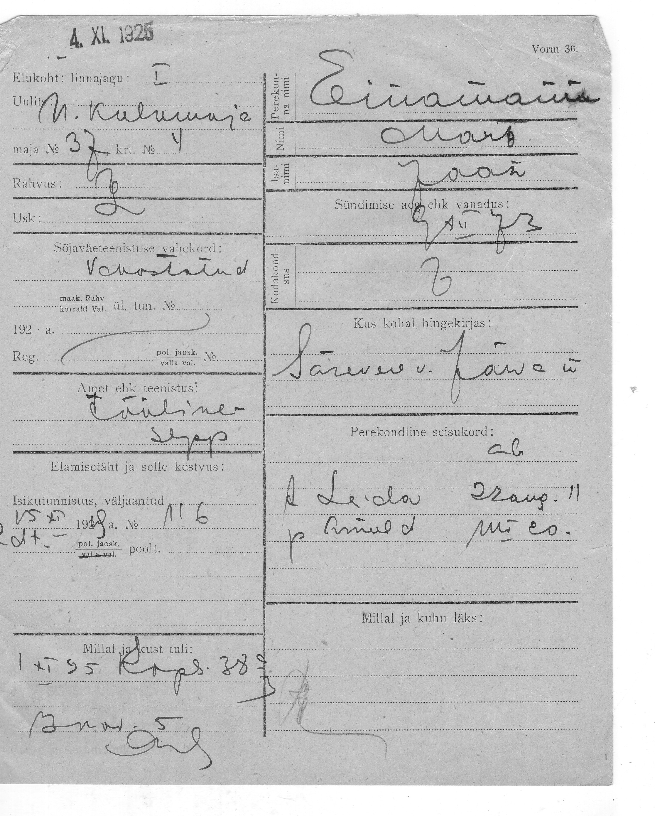 Einamann, Mart, Jaan