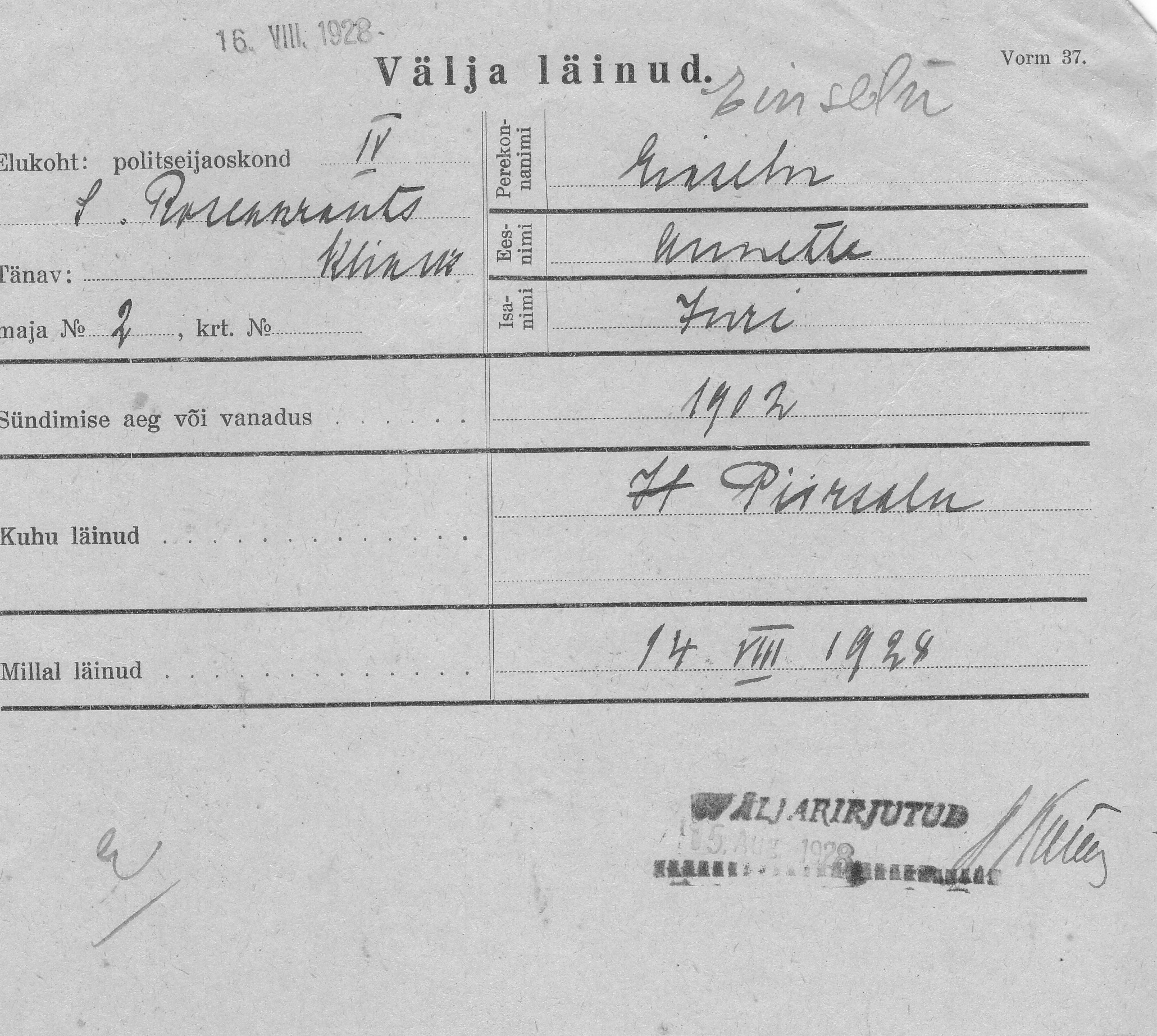 Einseln, Annette, Jüri