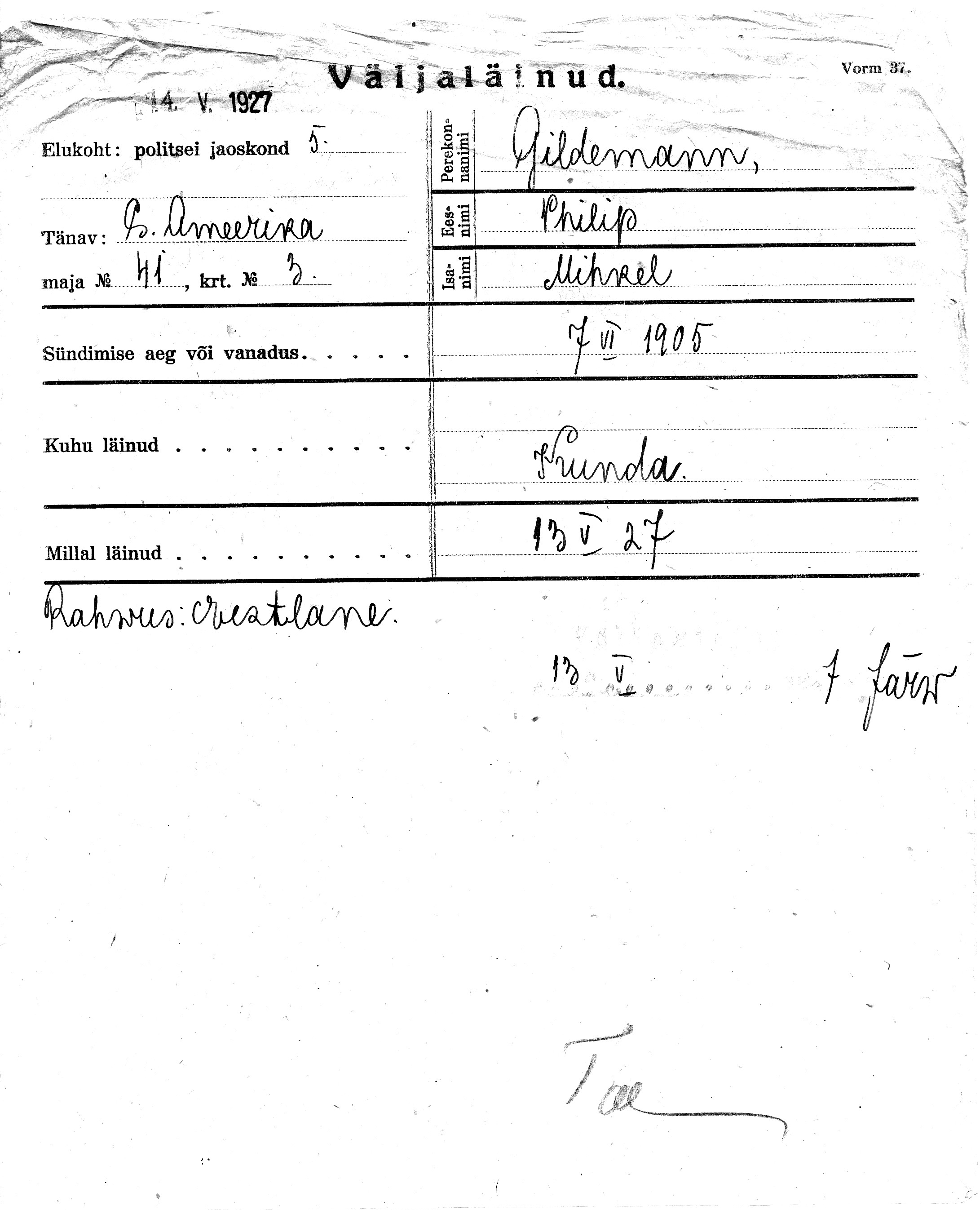 Gildemann, Philip, Mihkel