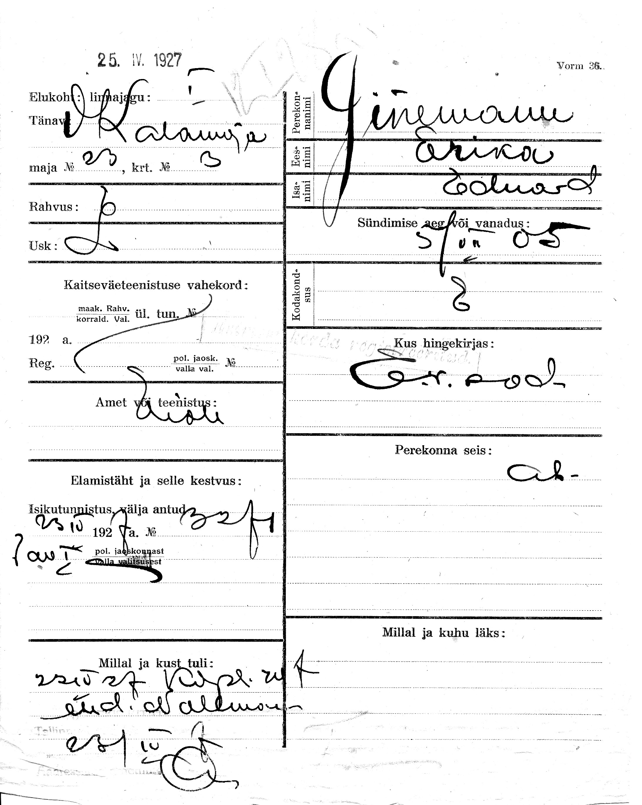 Ginemann, Erika, Eduard