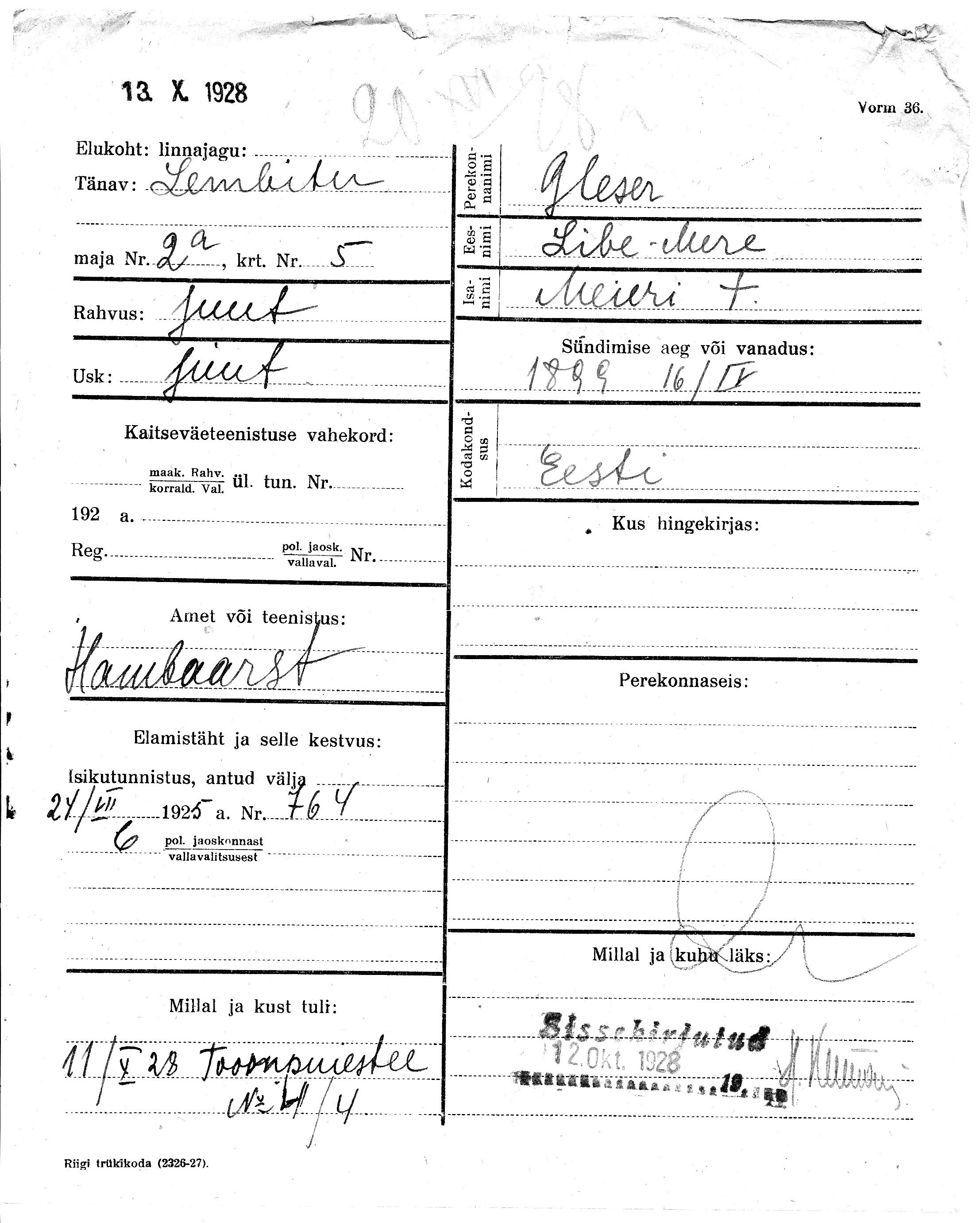 Gleser, Libe-Mere, Meier