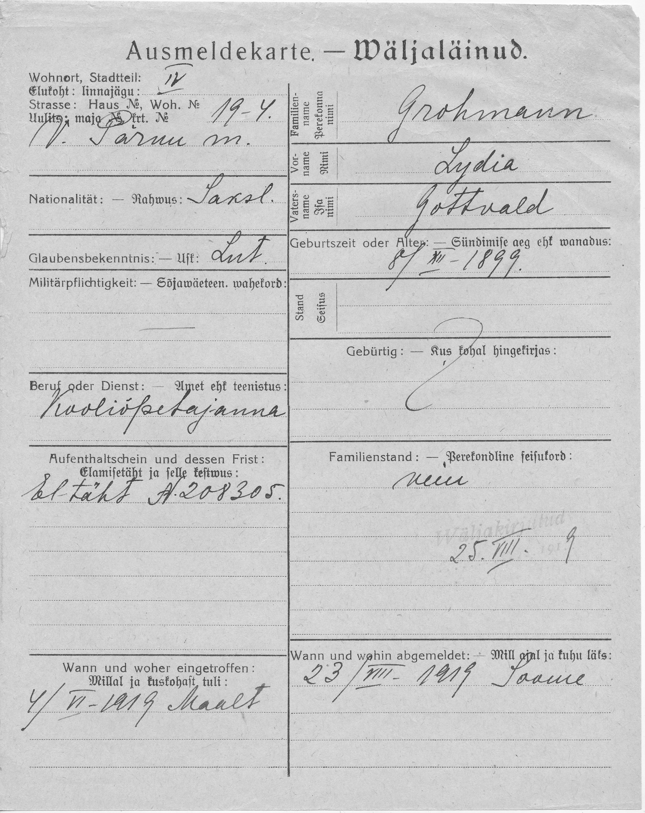 Grohmann, Lydia, Gottvald