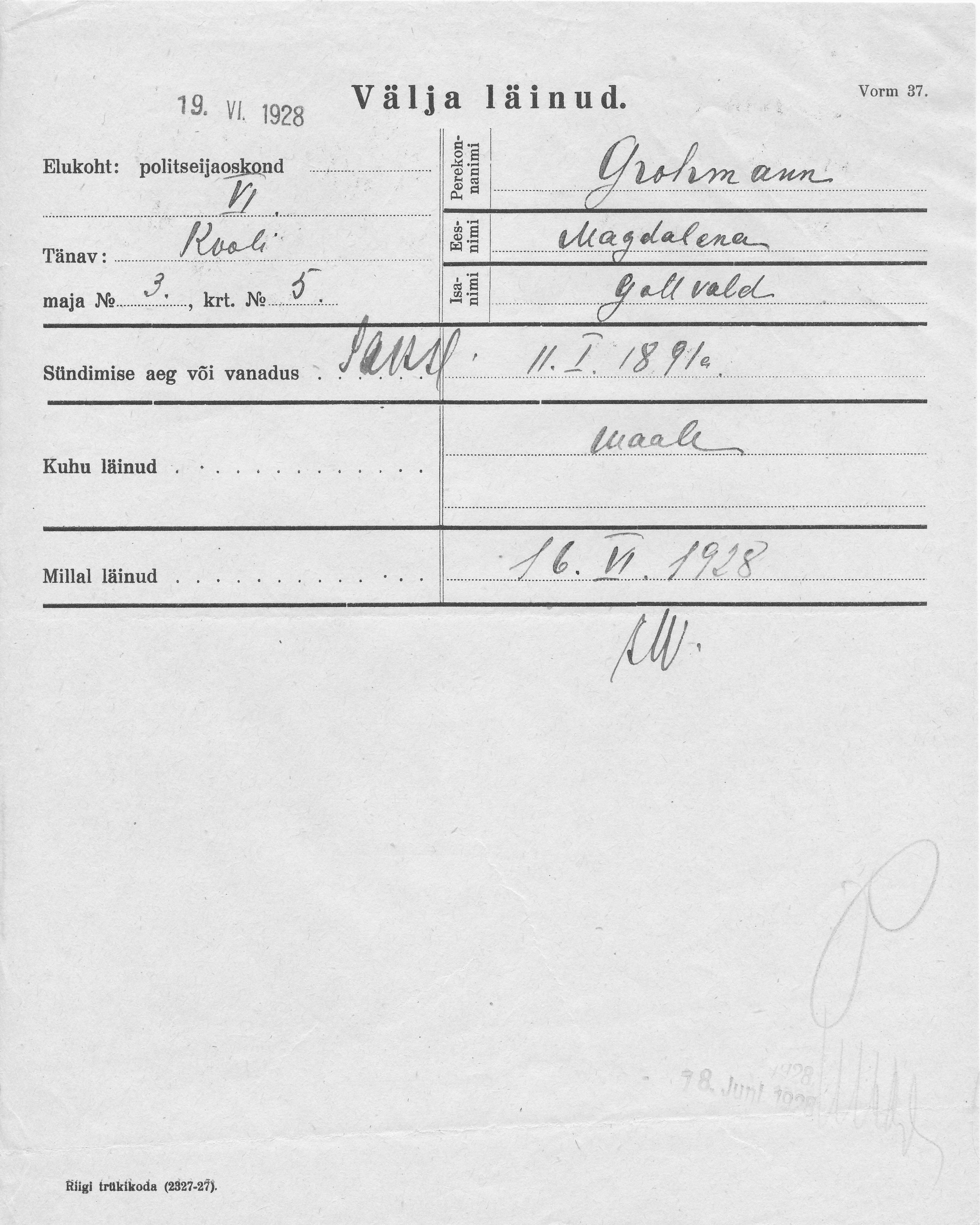 Grohmann, Magdalena, Gottvald