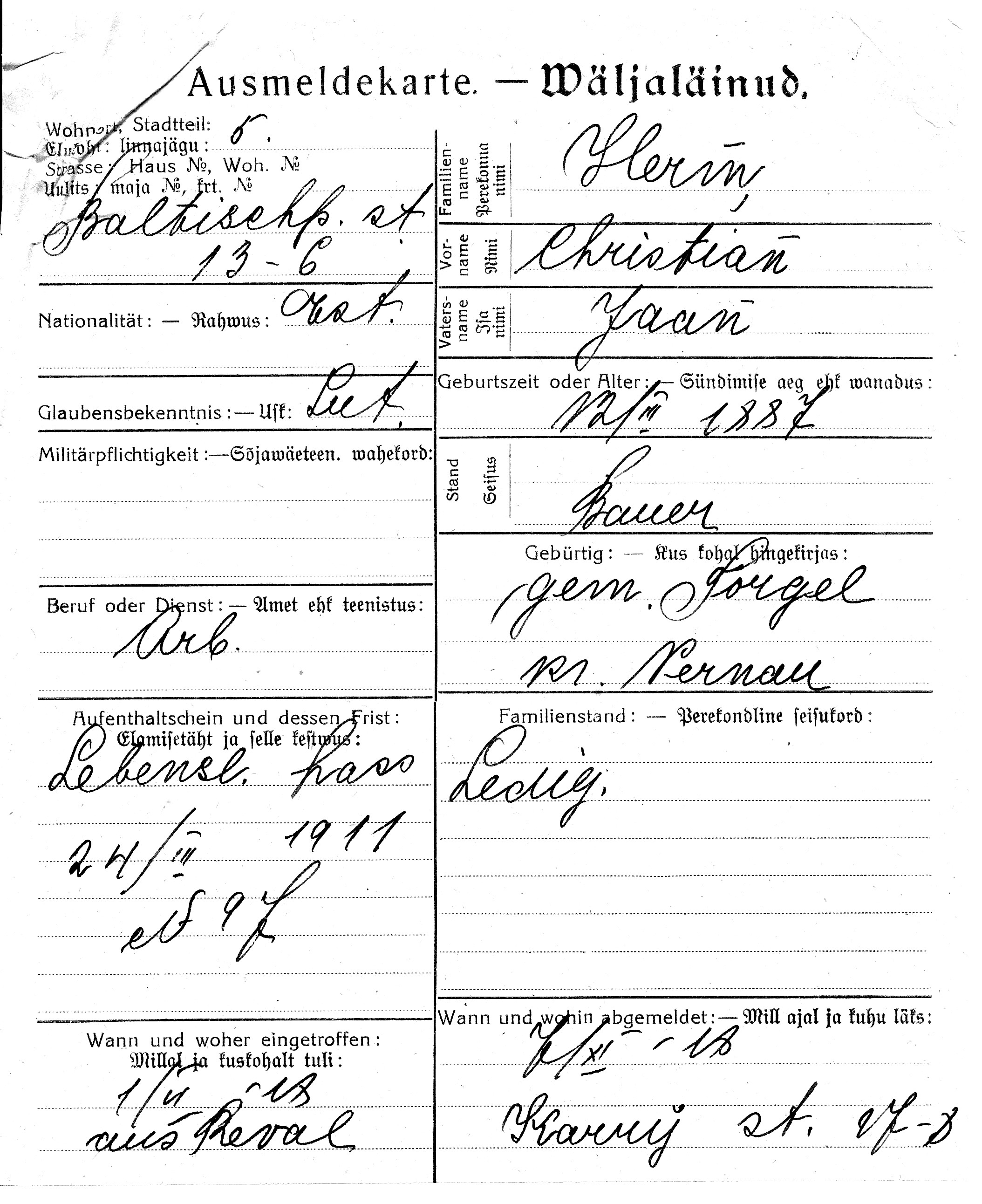 Herm, Christian, Jaan