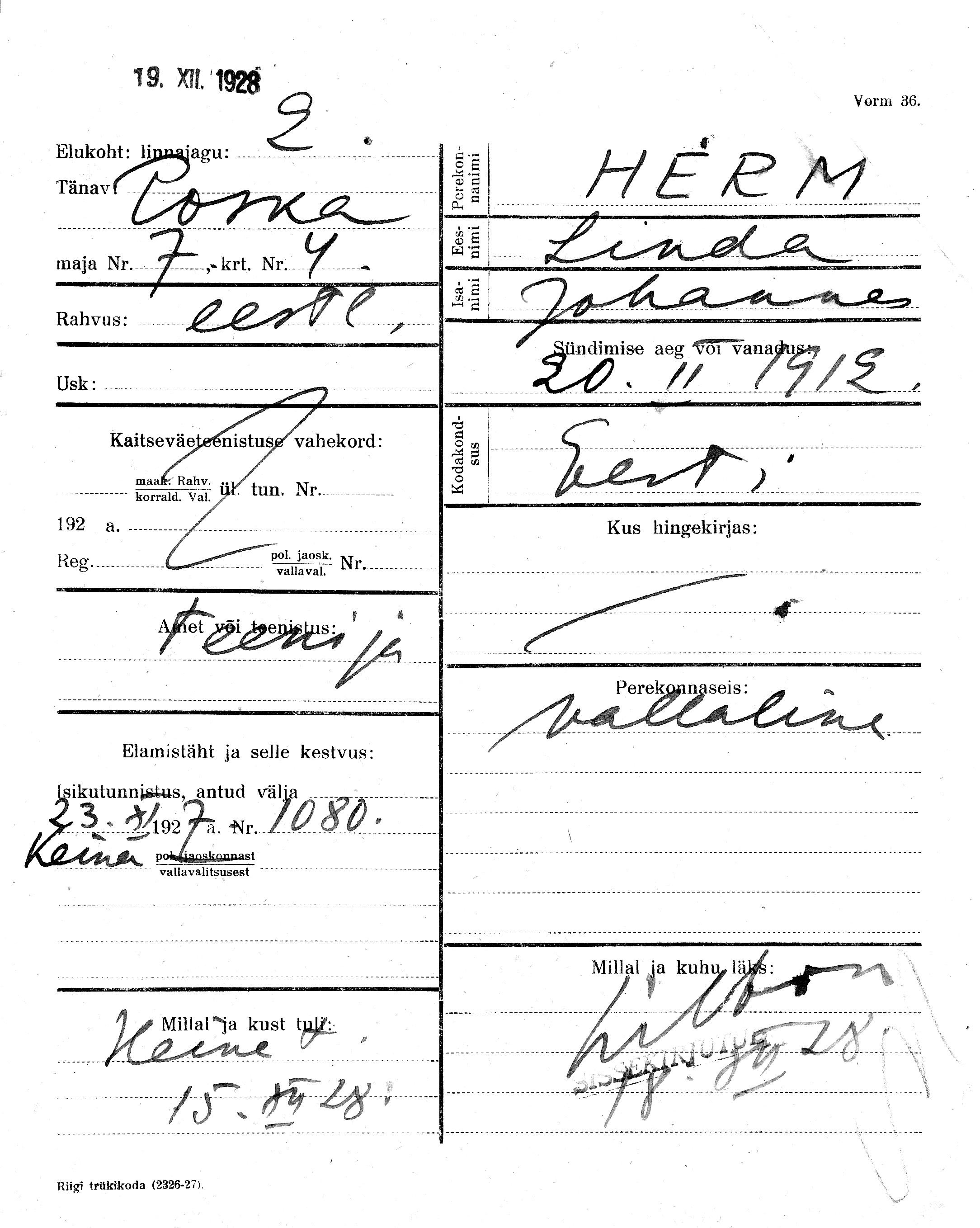 Herm, Linda, Johannes