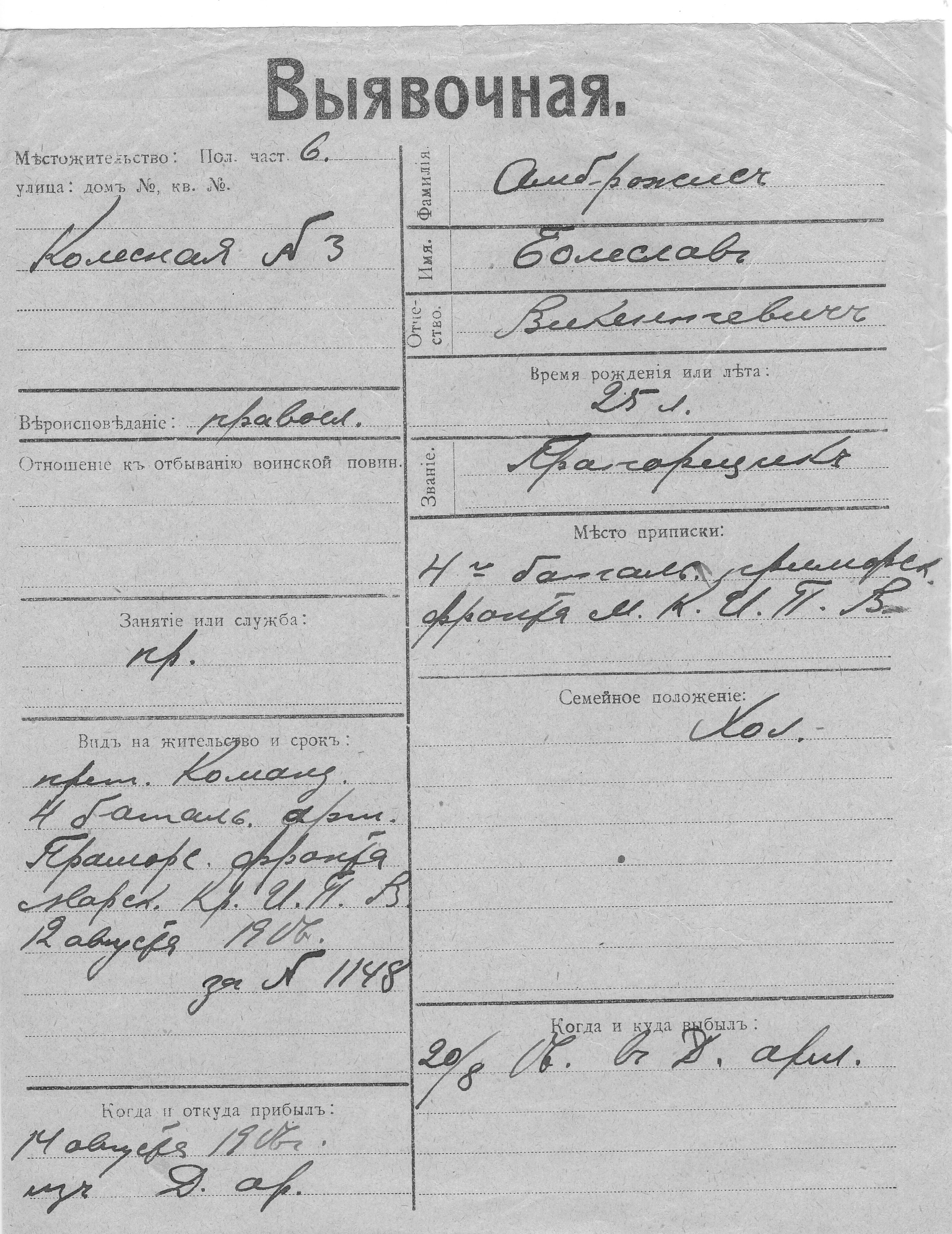 Ambrosin, Boleslav, Vikenti