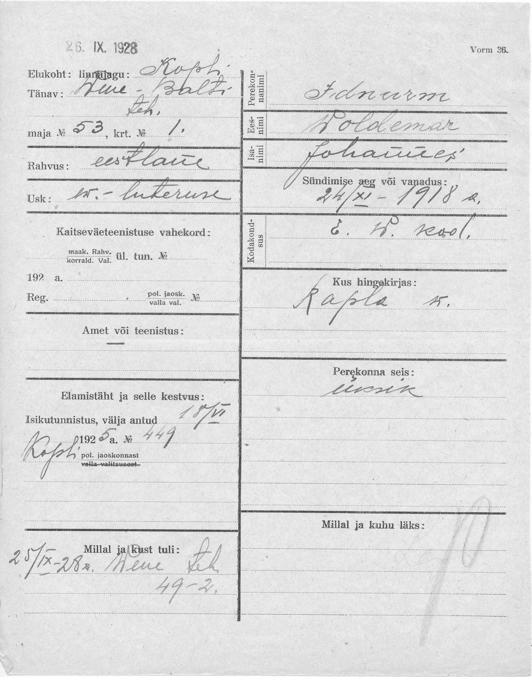 Idnurm, Woldemar, Johannes