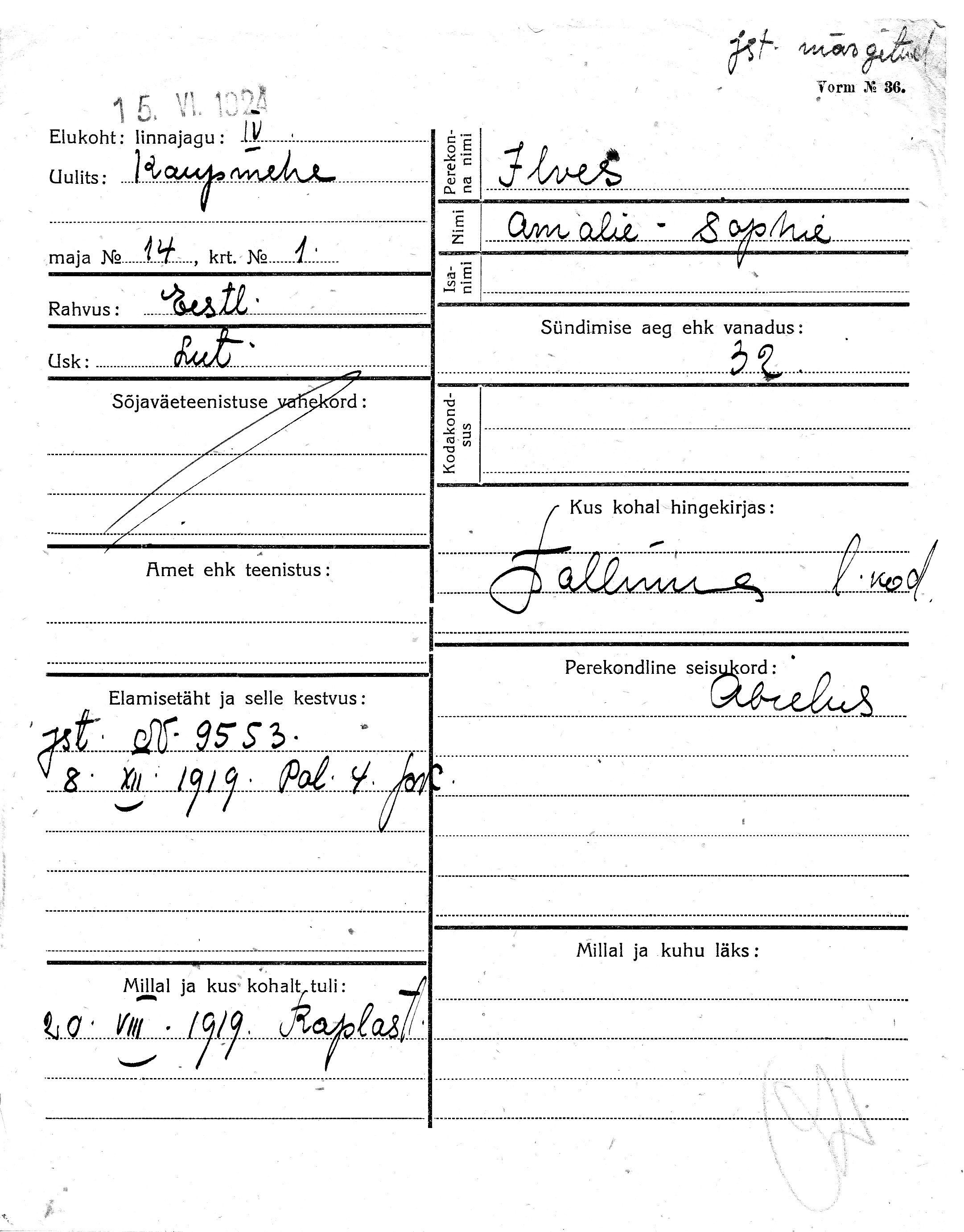 Ilves, Amalie-Sophie