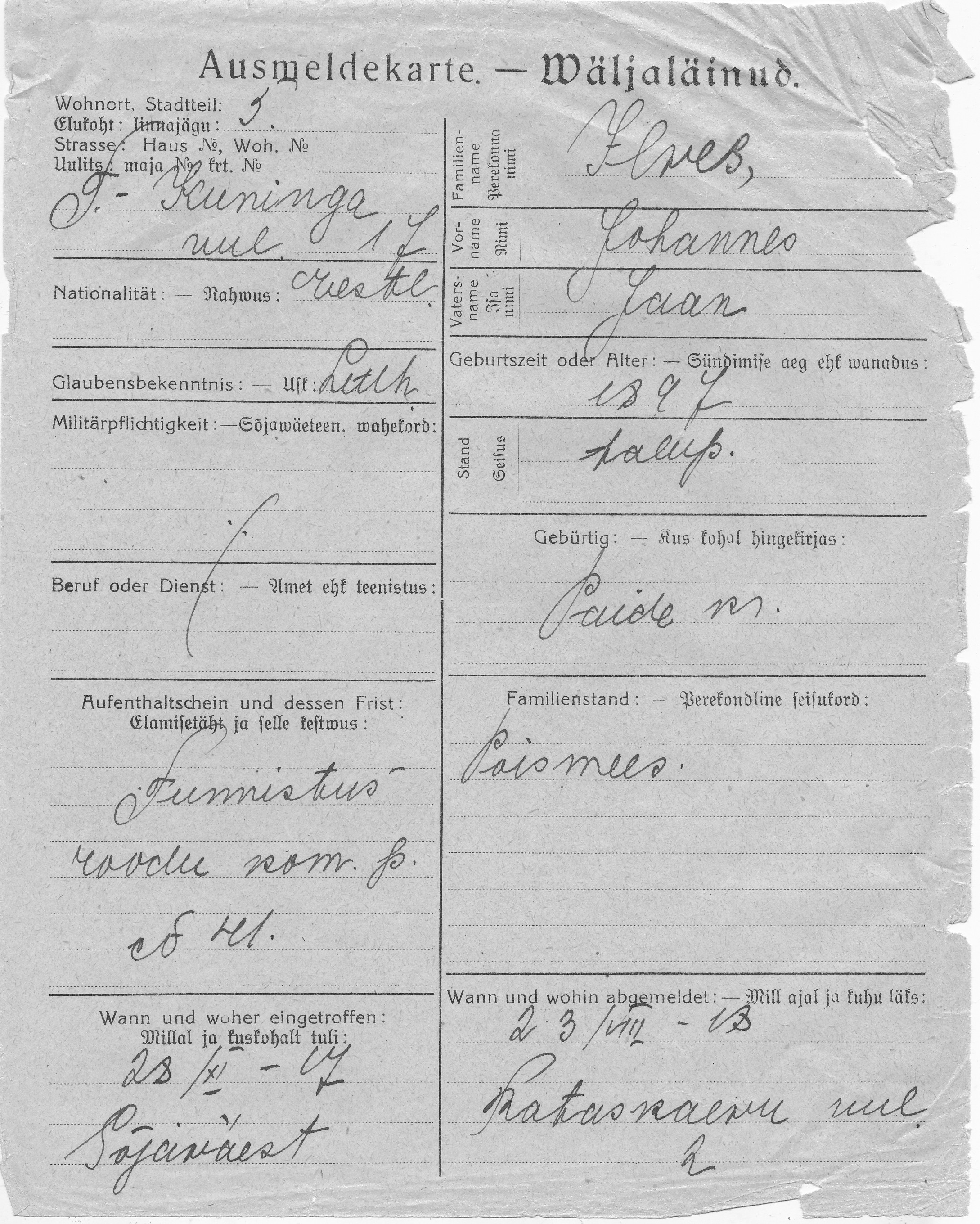 Ilves, Johannes, Jaan