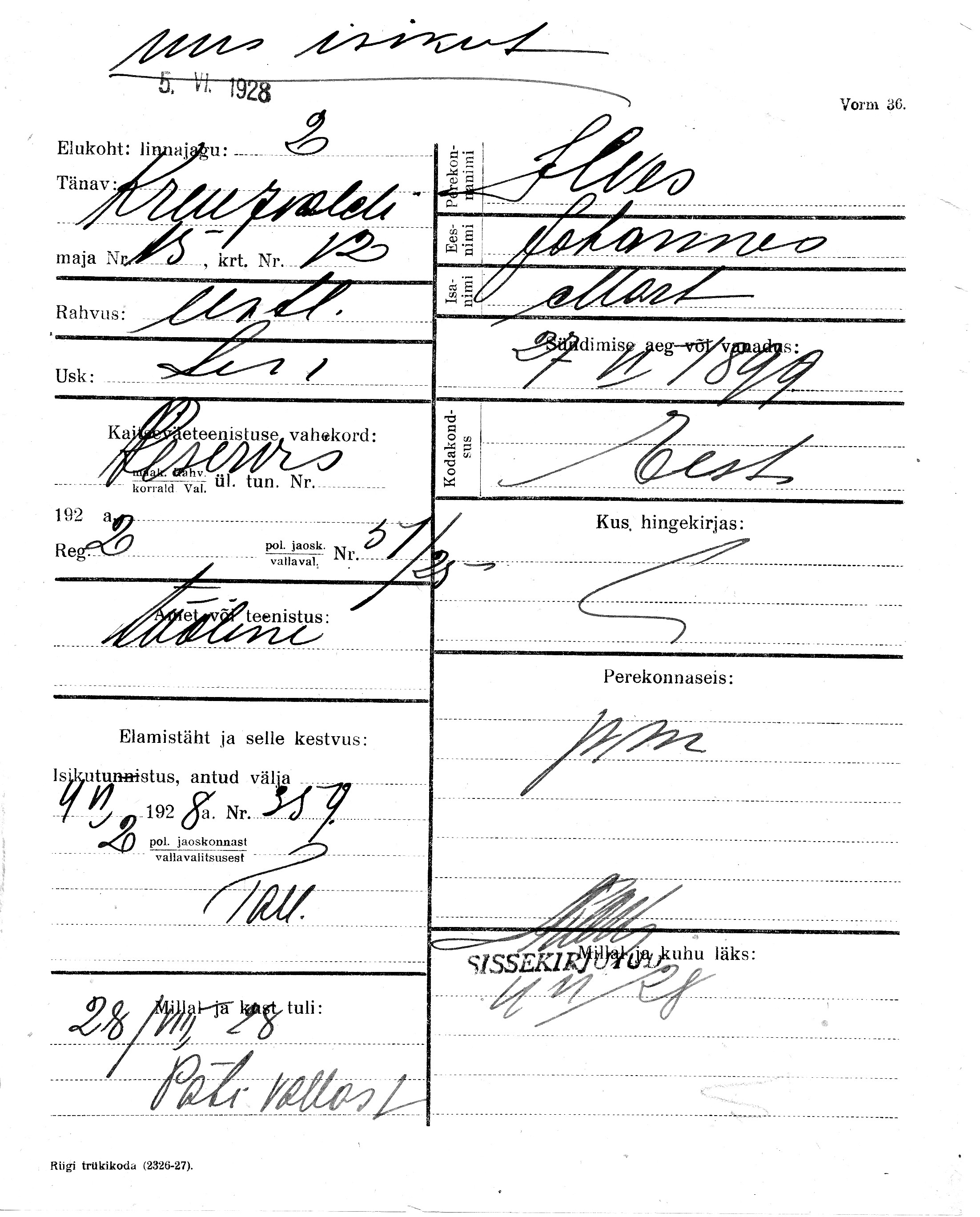 Ilves, Johannes, Mart