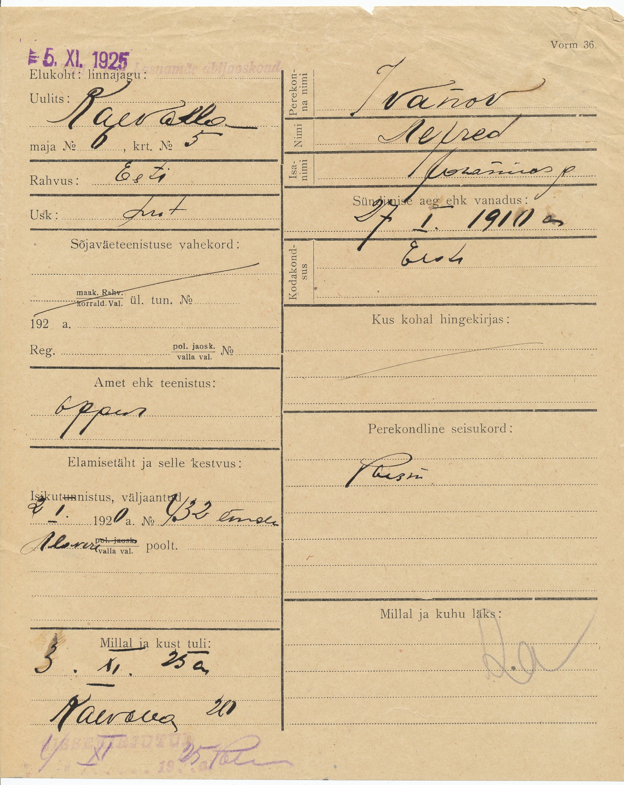 Ivanov, Alfred, Johannes