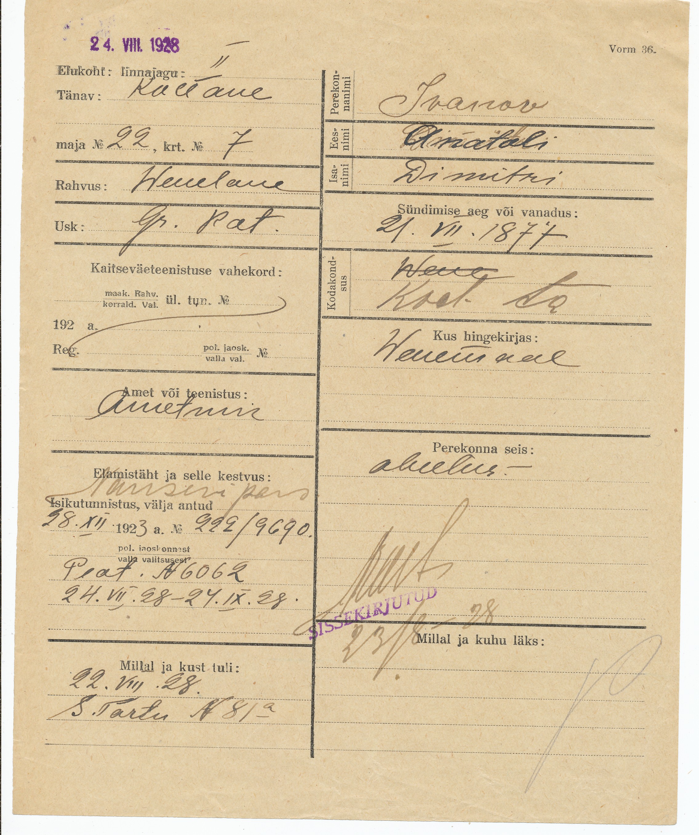 Ivanov, Anatoli, Dimitri