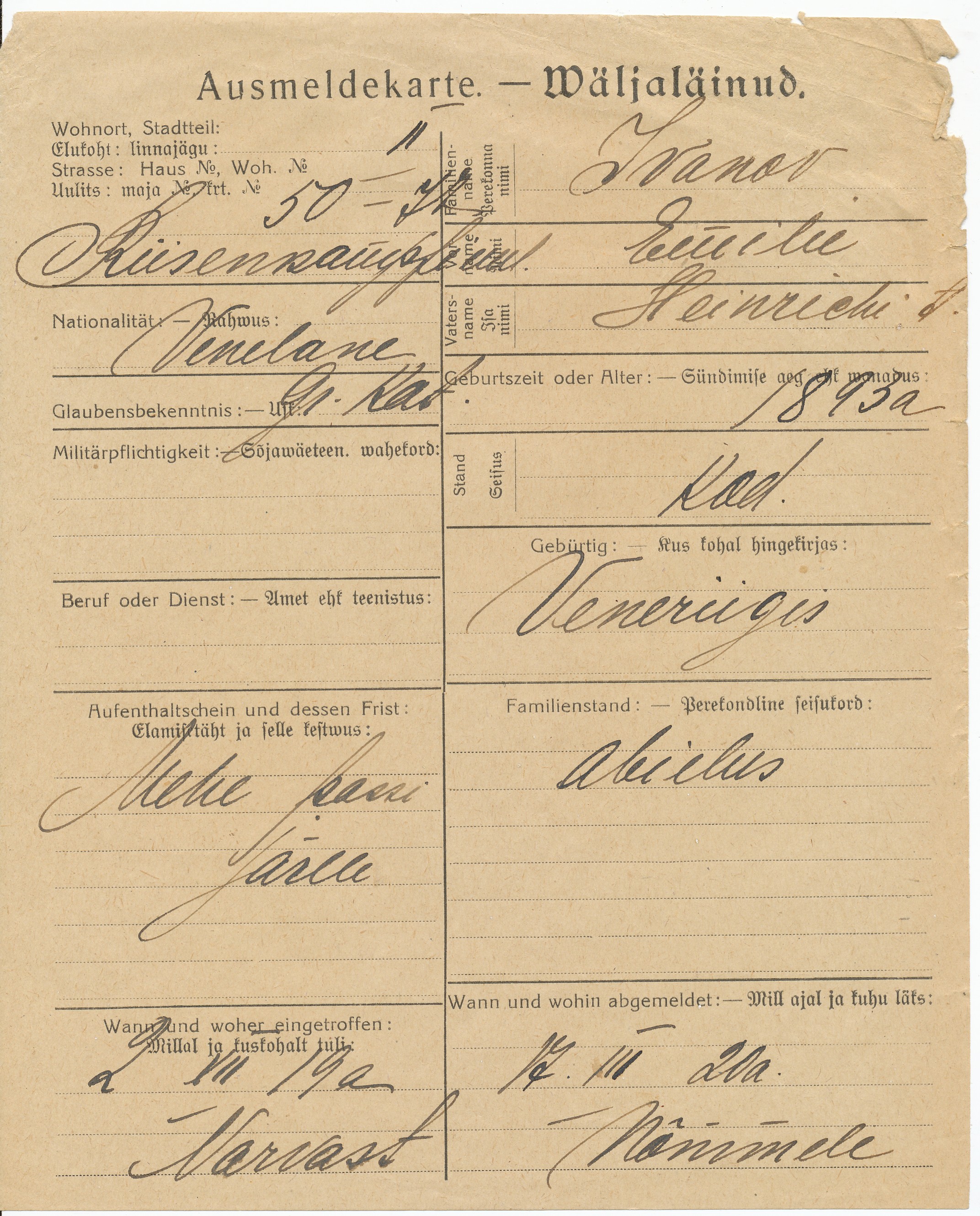 Ivanov, Emilie, Heinrich