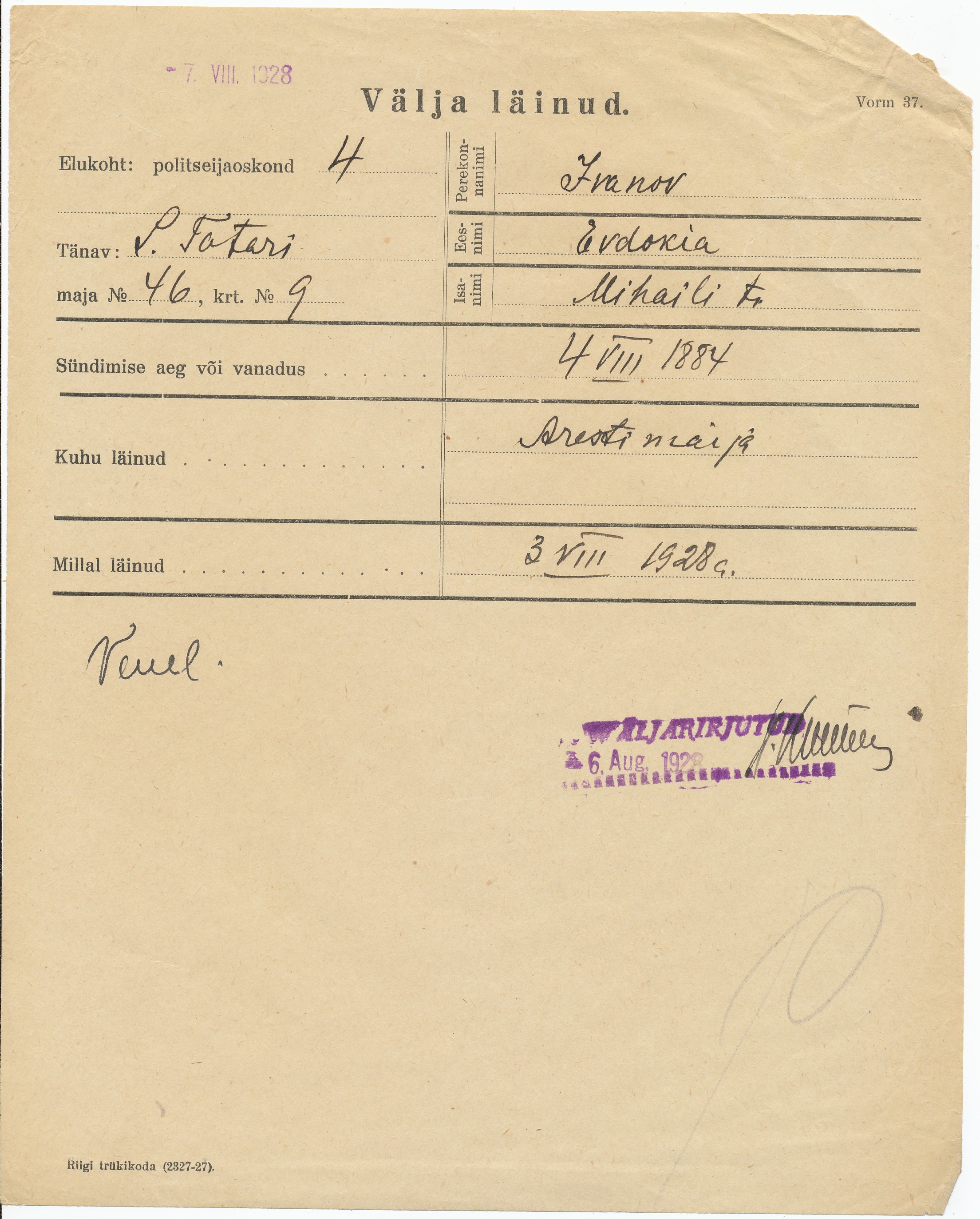 Ivanov, Evdokia, Mihail