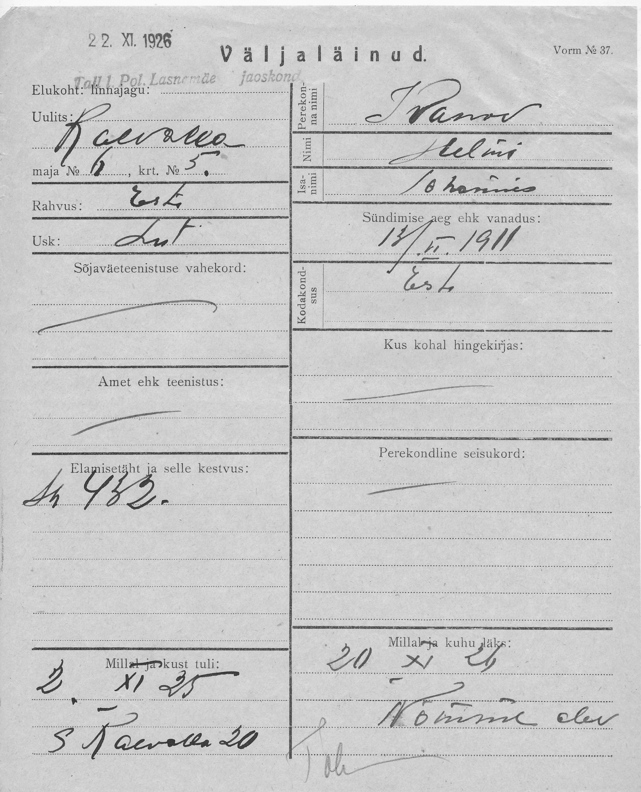 Ivanov, Helmi, Johannes