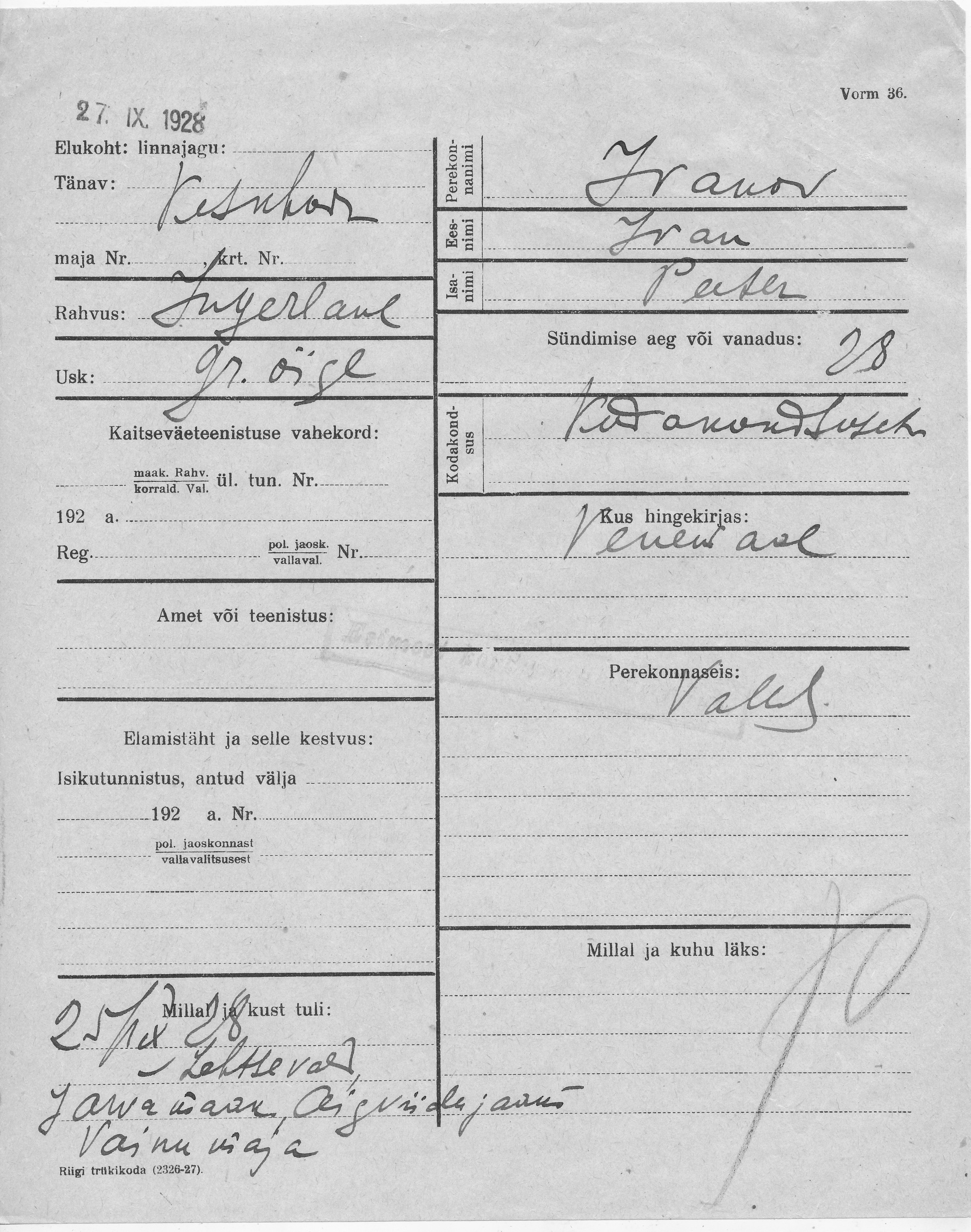 Ivanov, Ivan, Peeter