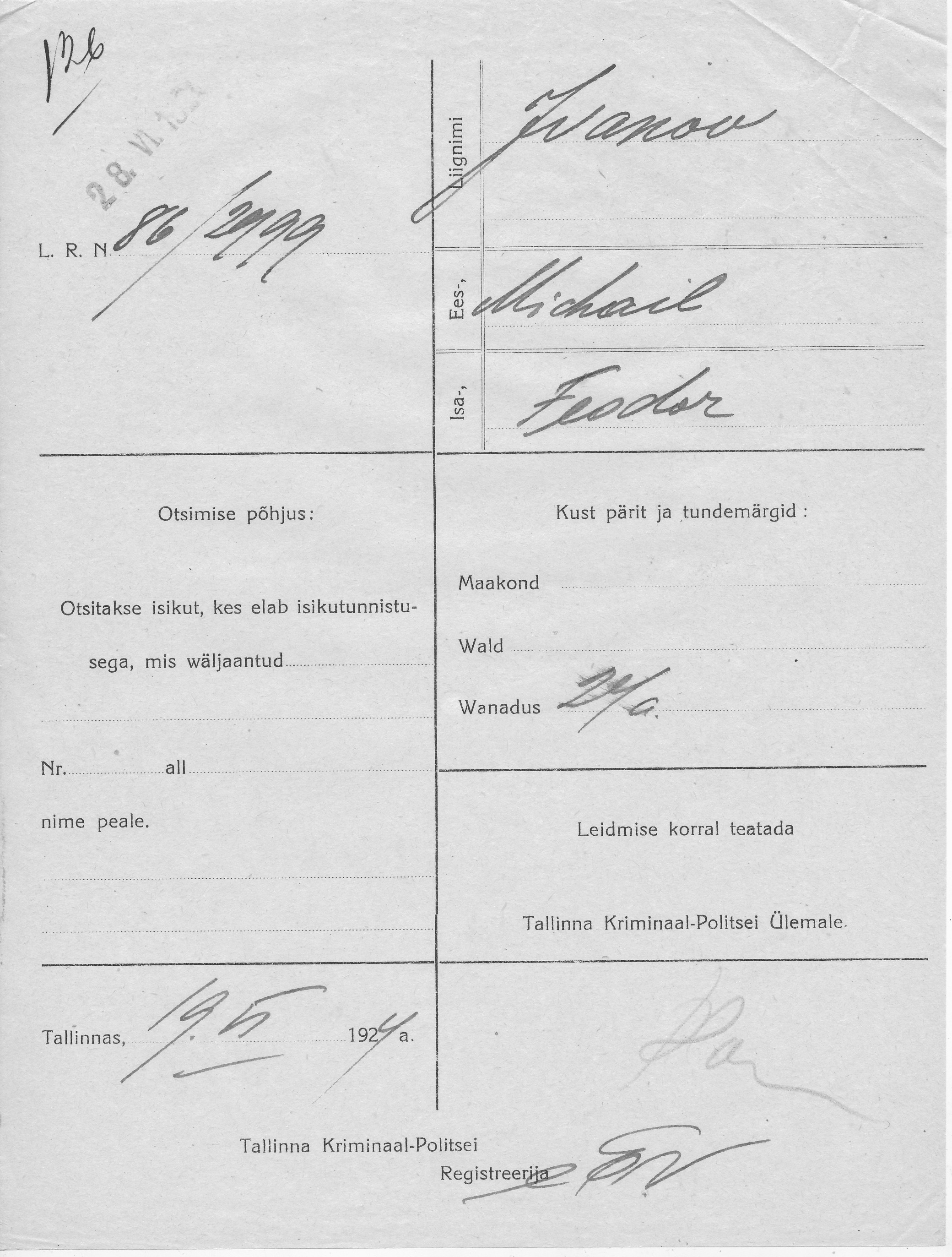 Ivanov, Michail, Feodor