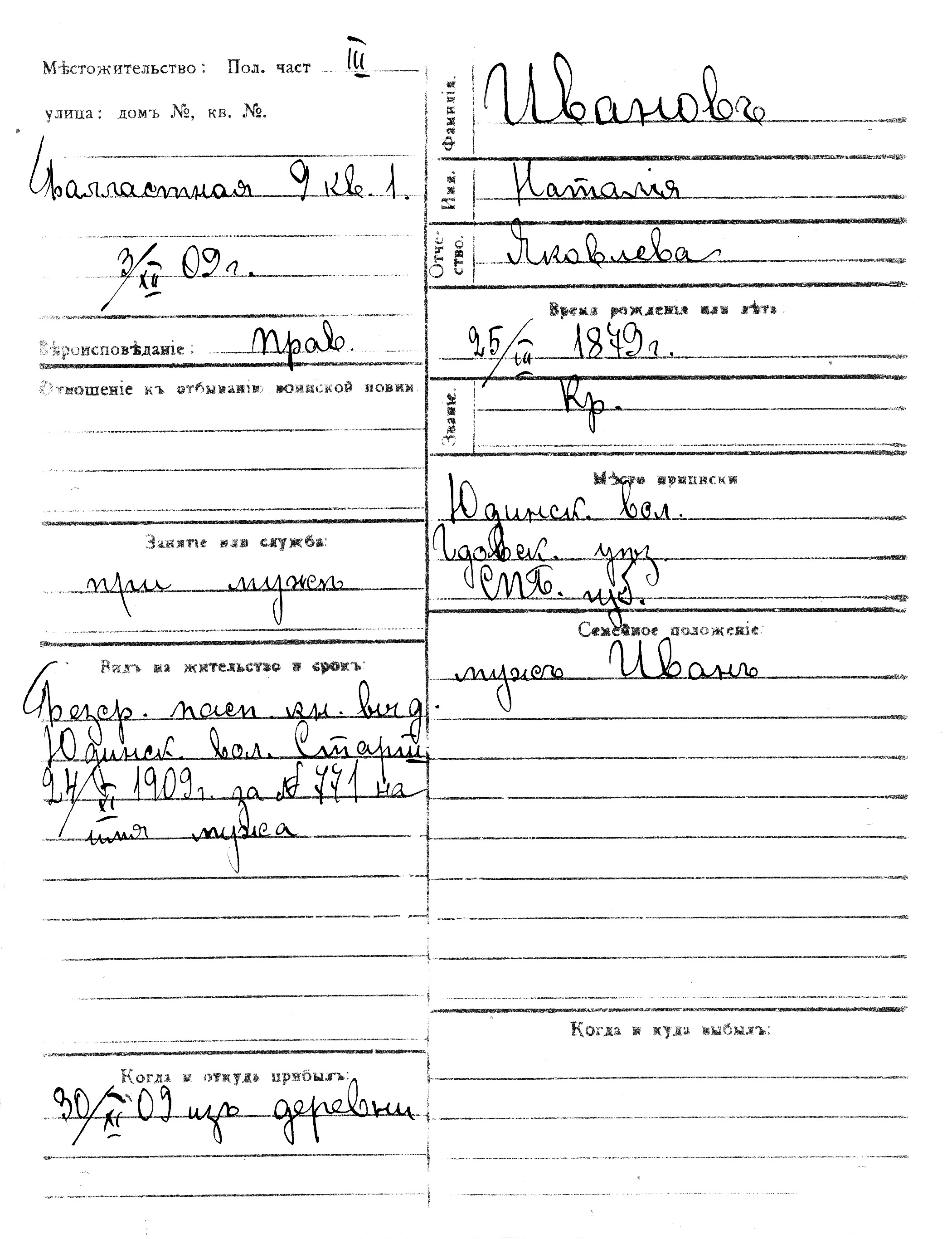 Ivanov, Natalija, Jakov