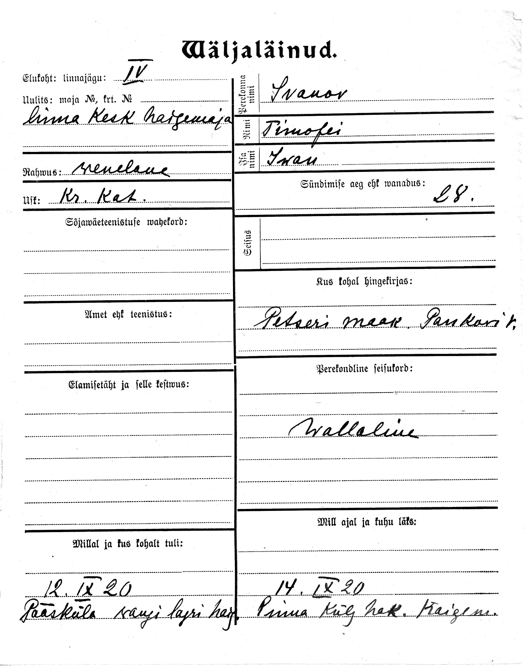 Ivanov, Timofei, Iwan