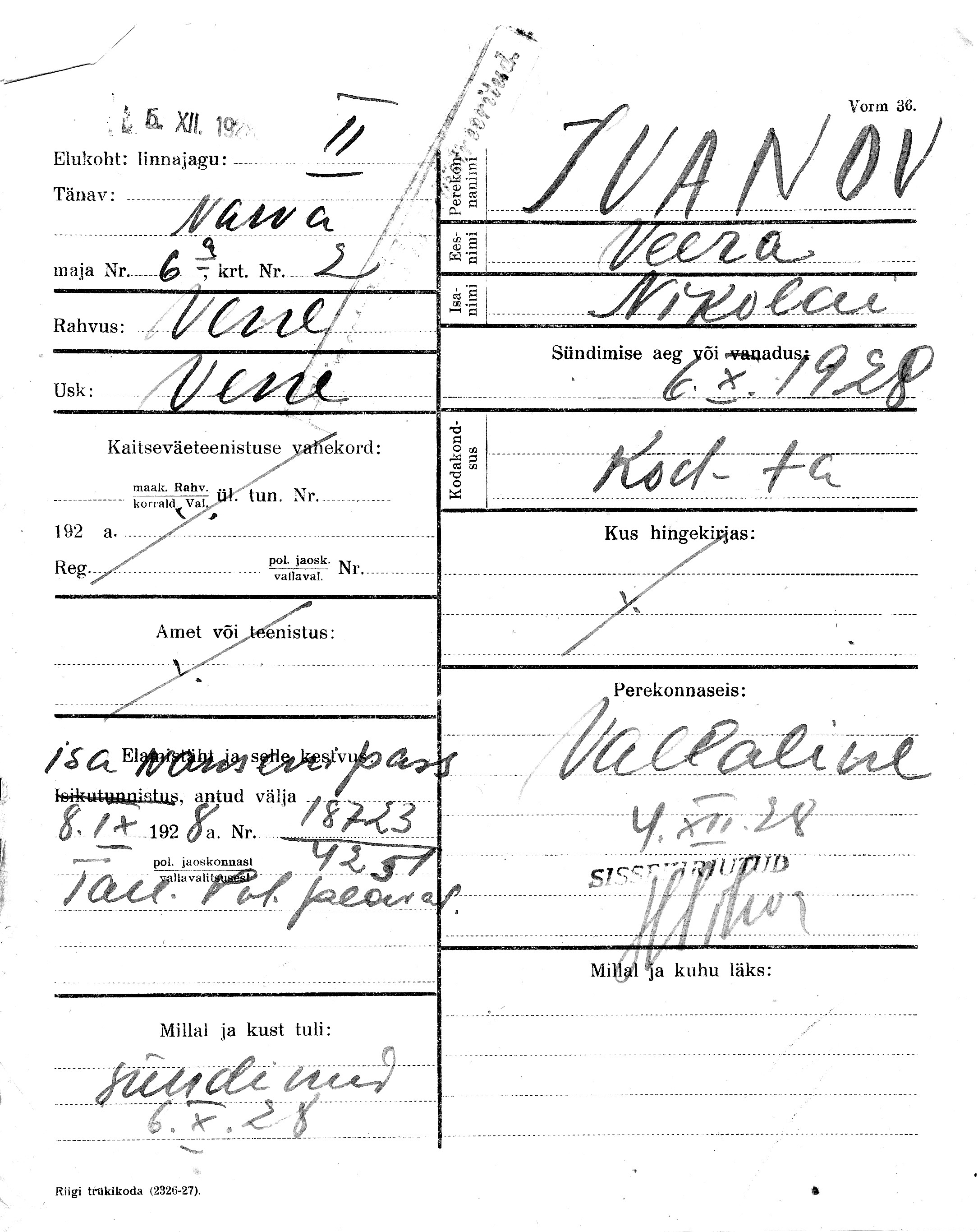 Ivanov, Veera, Nikolai