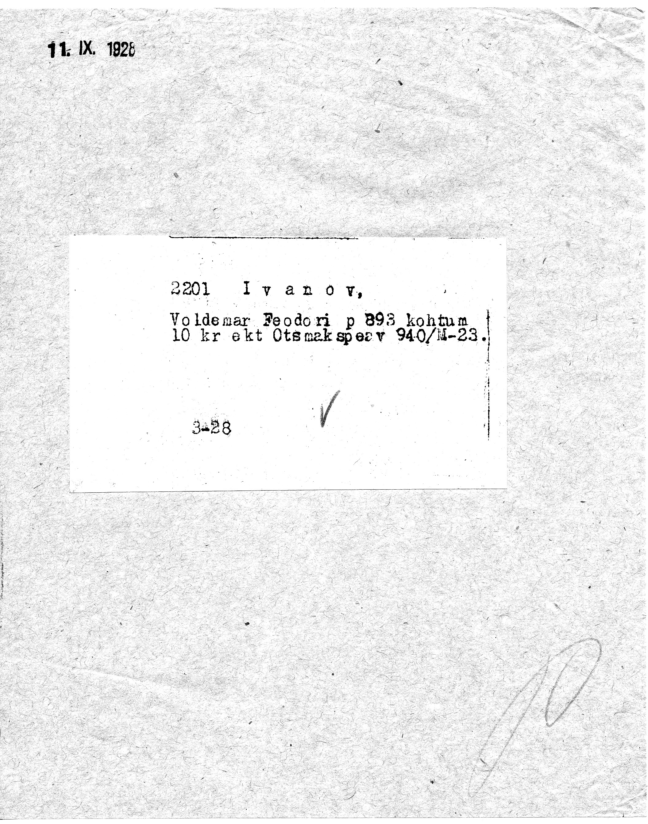 Ivanov, Voldemar, Feodor