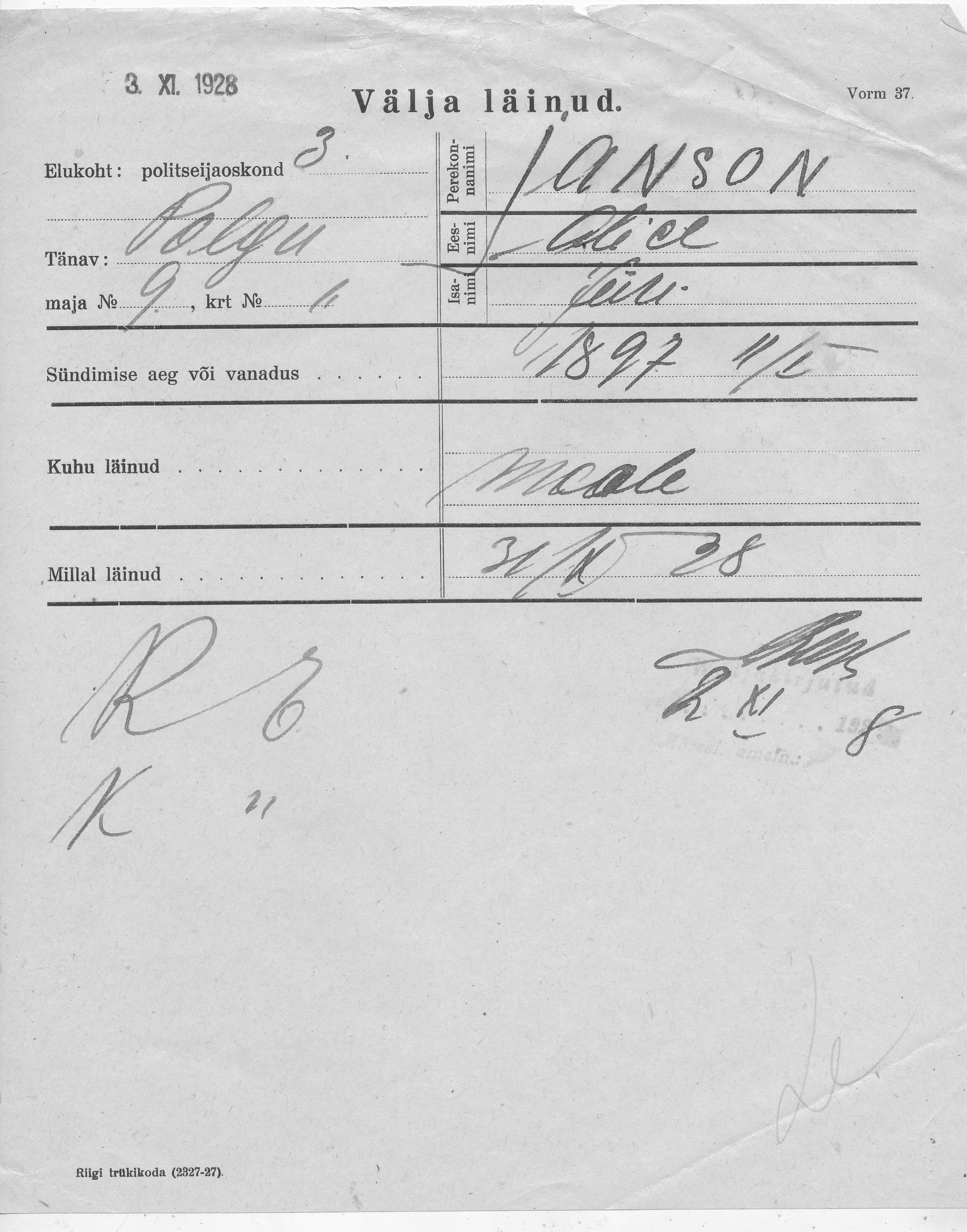 Janson, Alice, Jüri