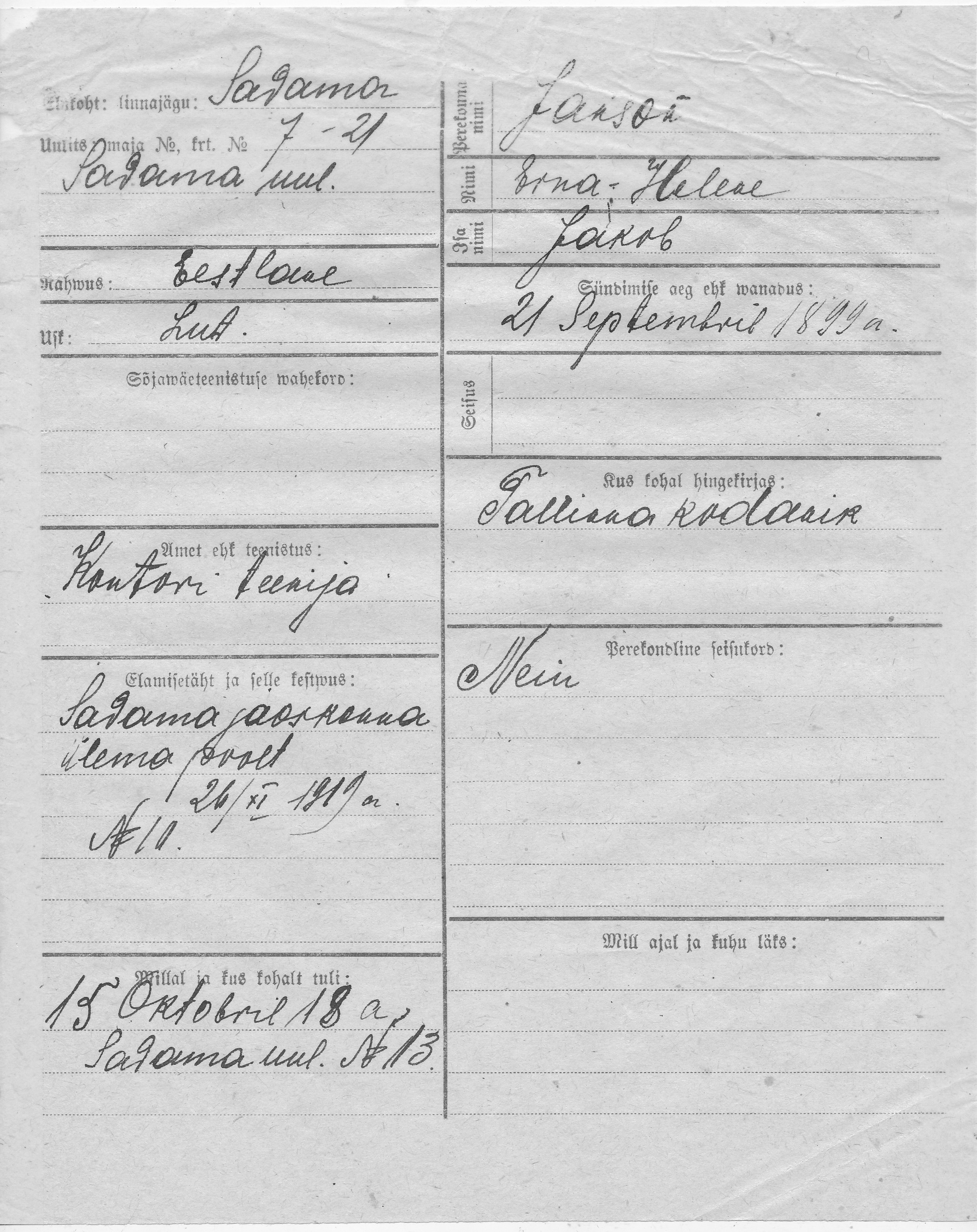 Janson, Erna-Helene, Jakob