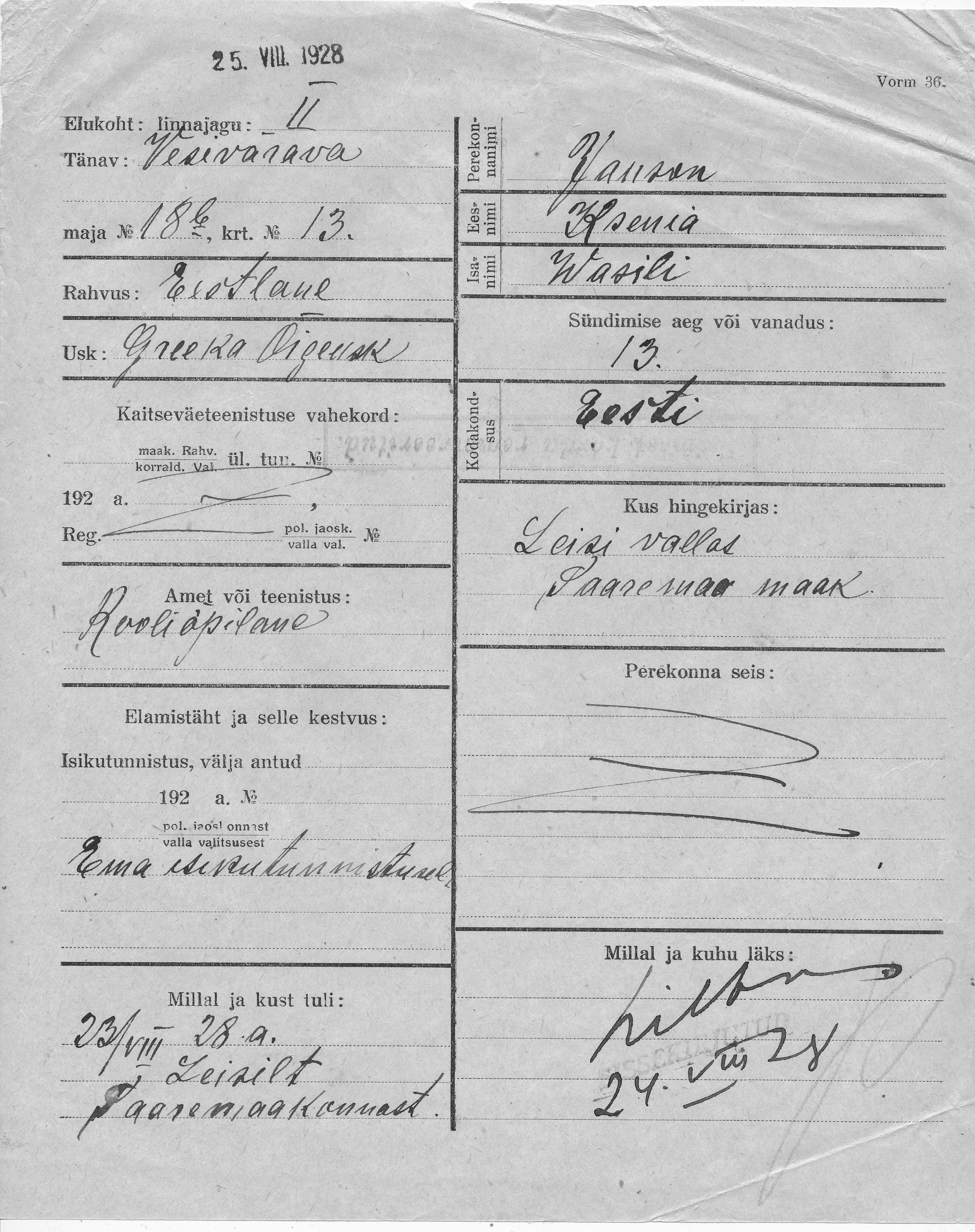 Janson, Ksenia, Wasili