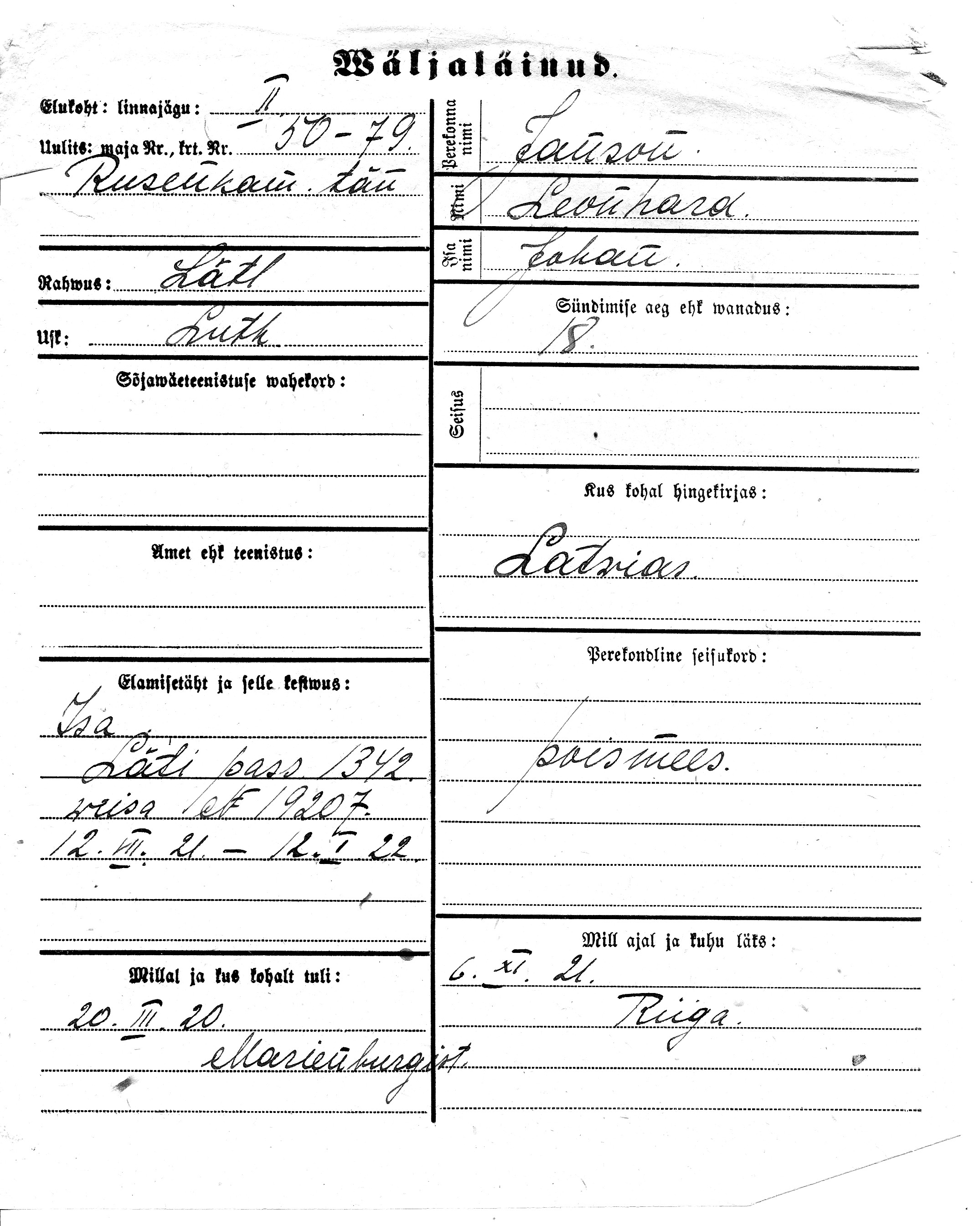 Janson, Leonhard, Johan