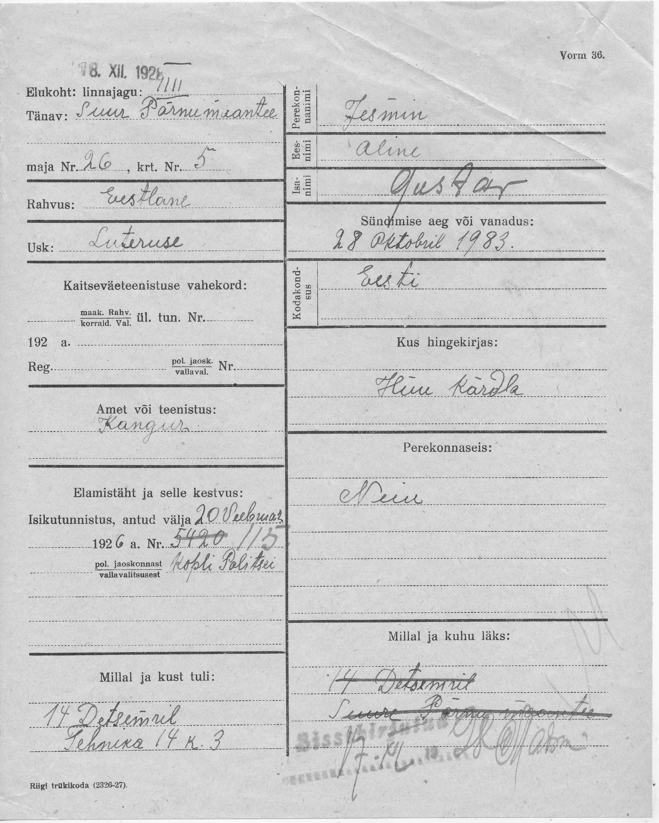 Jesmin, Aline, Gustav