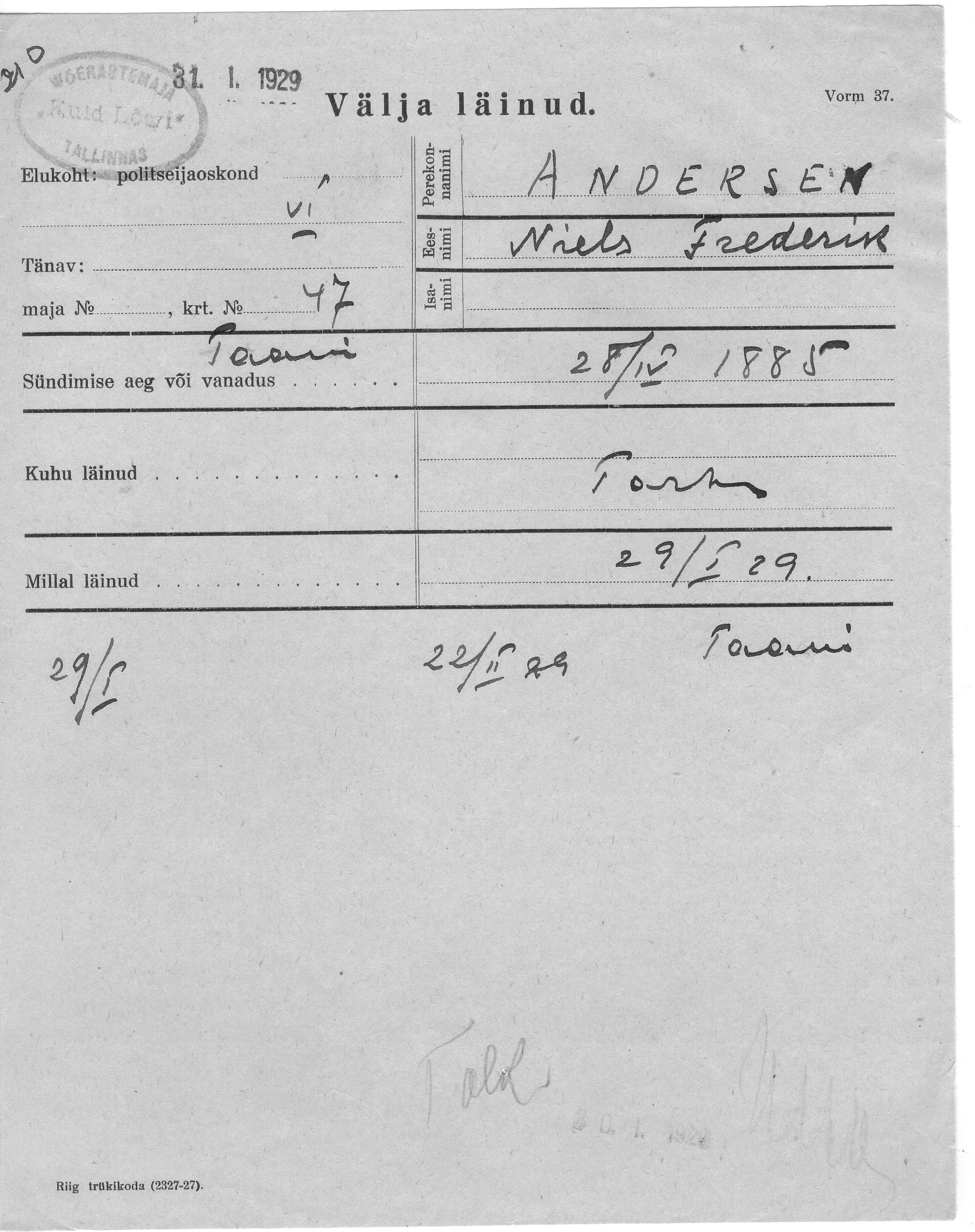 Andersen, Niels, Frederik