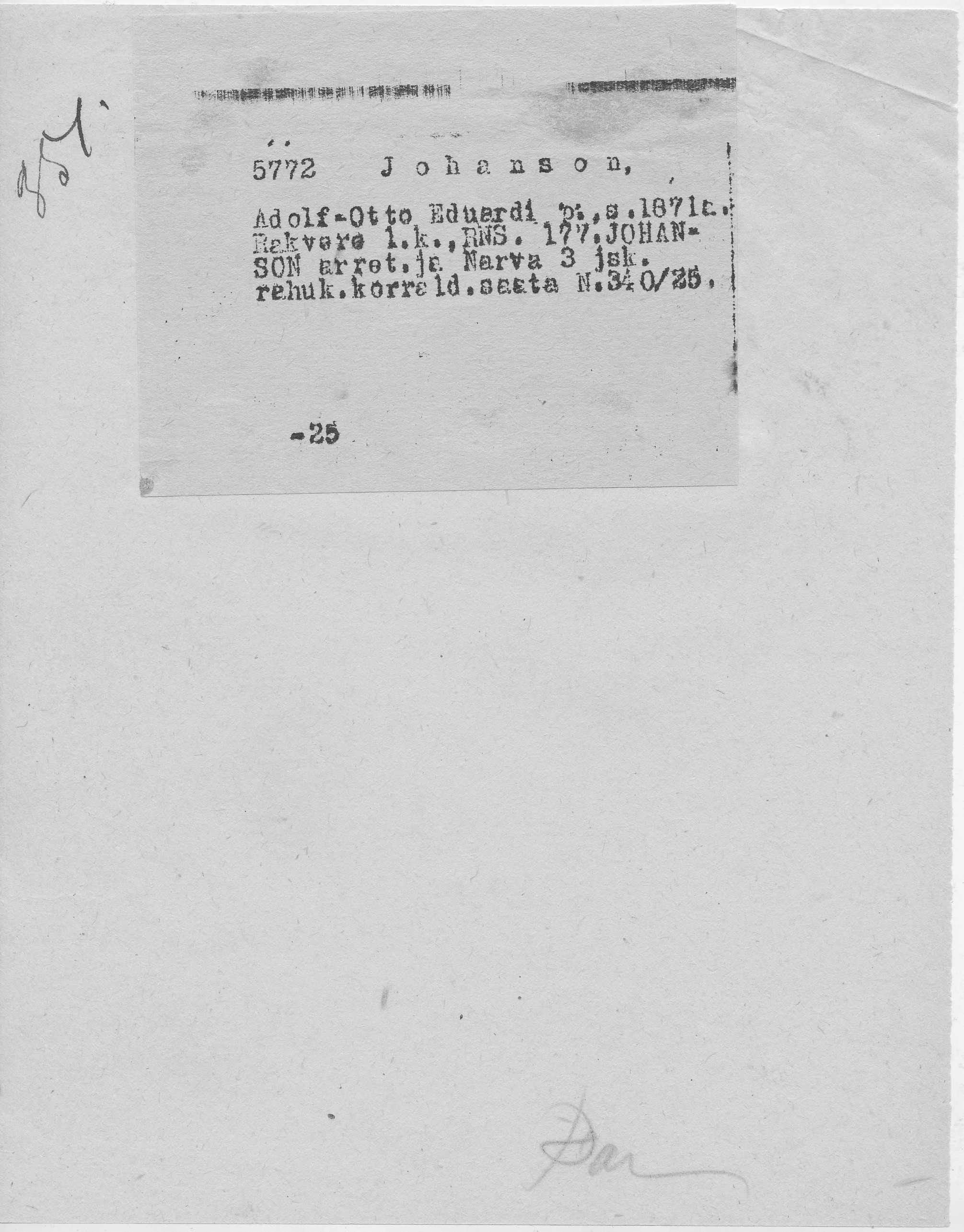 Johanson, Adolf-Otto, Eduard