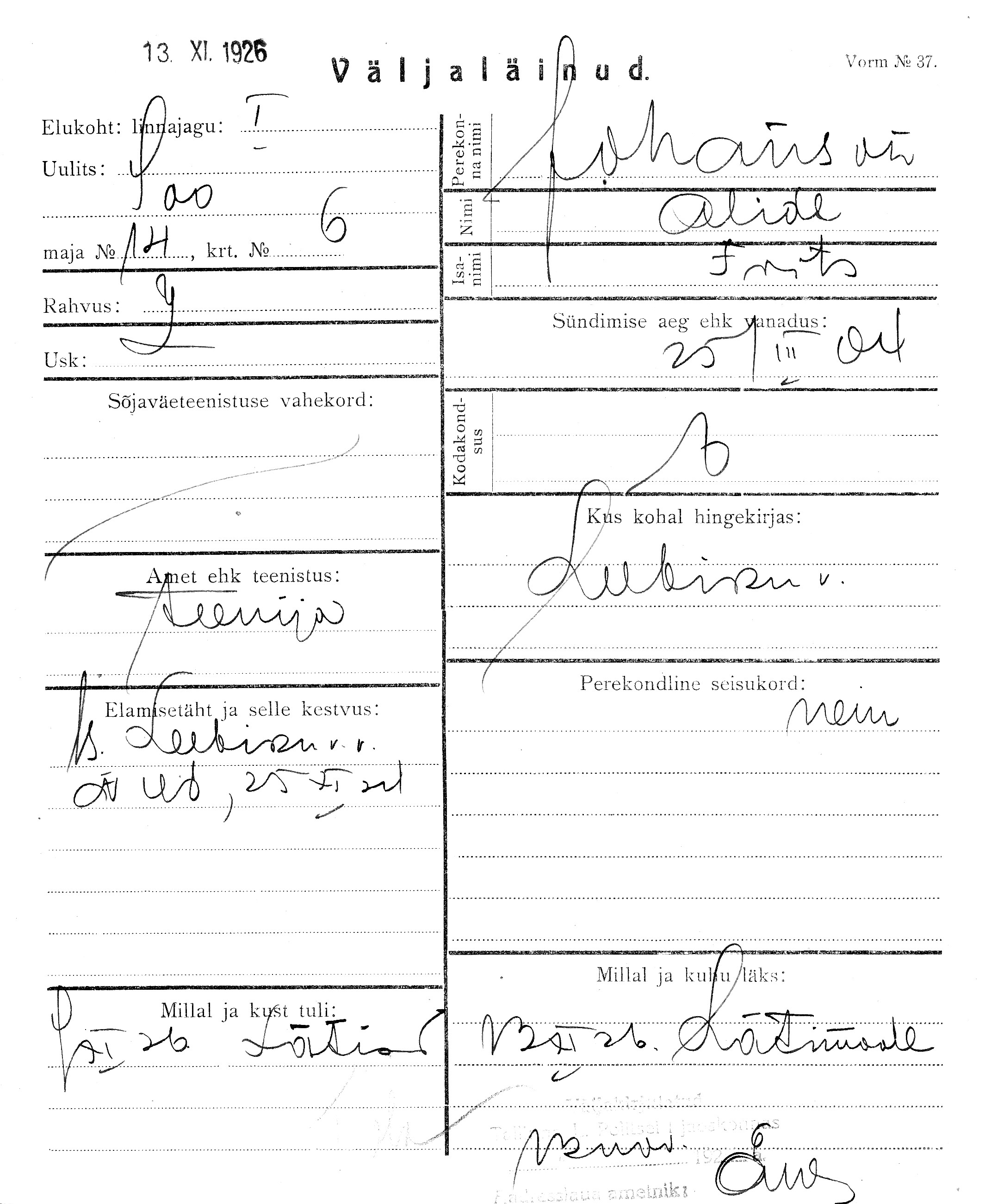 Johanson, Alide, Frits