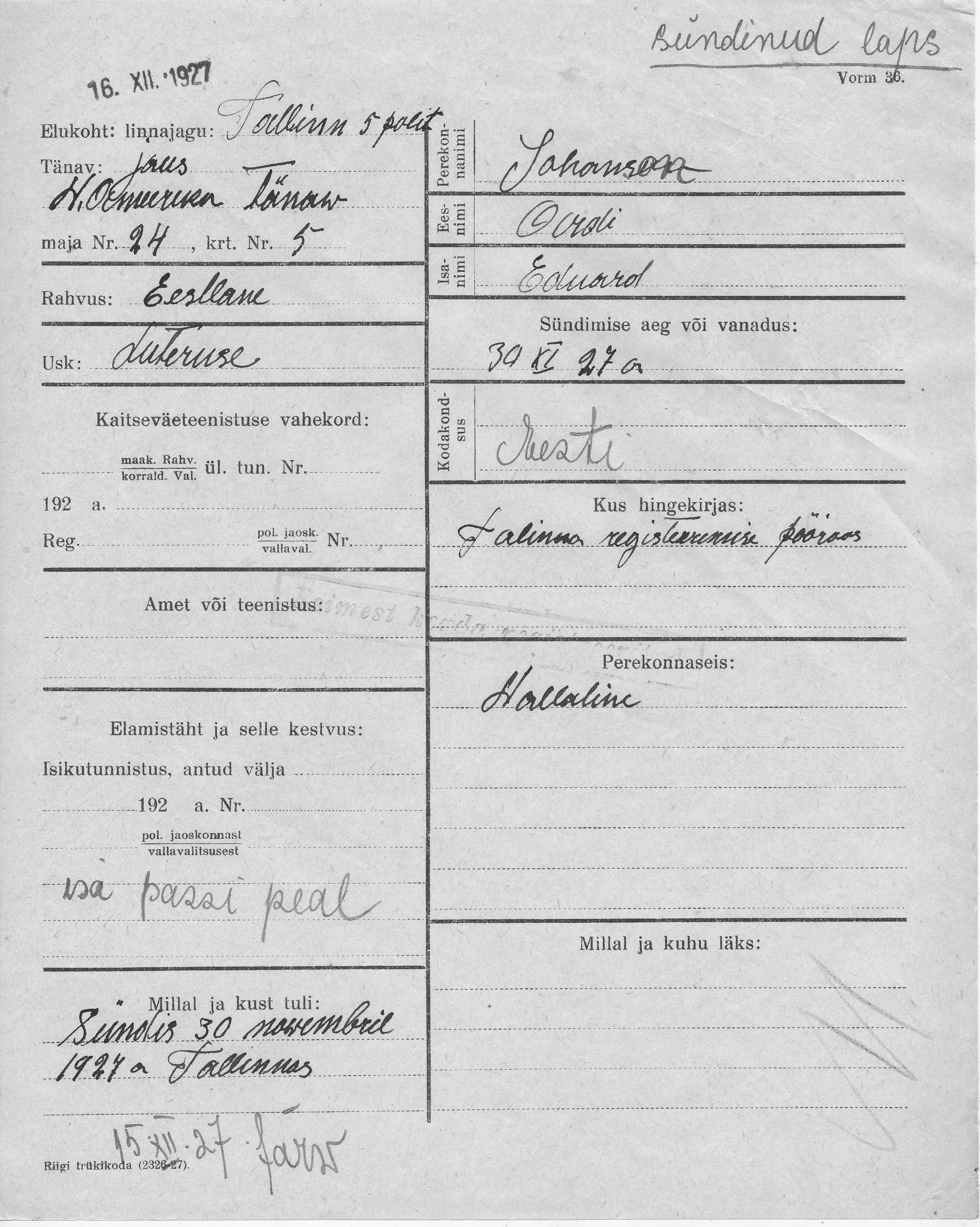 Johanson, Ardi, Eduard