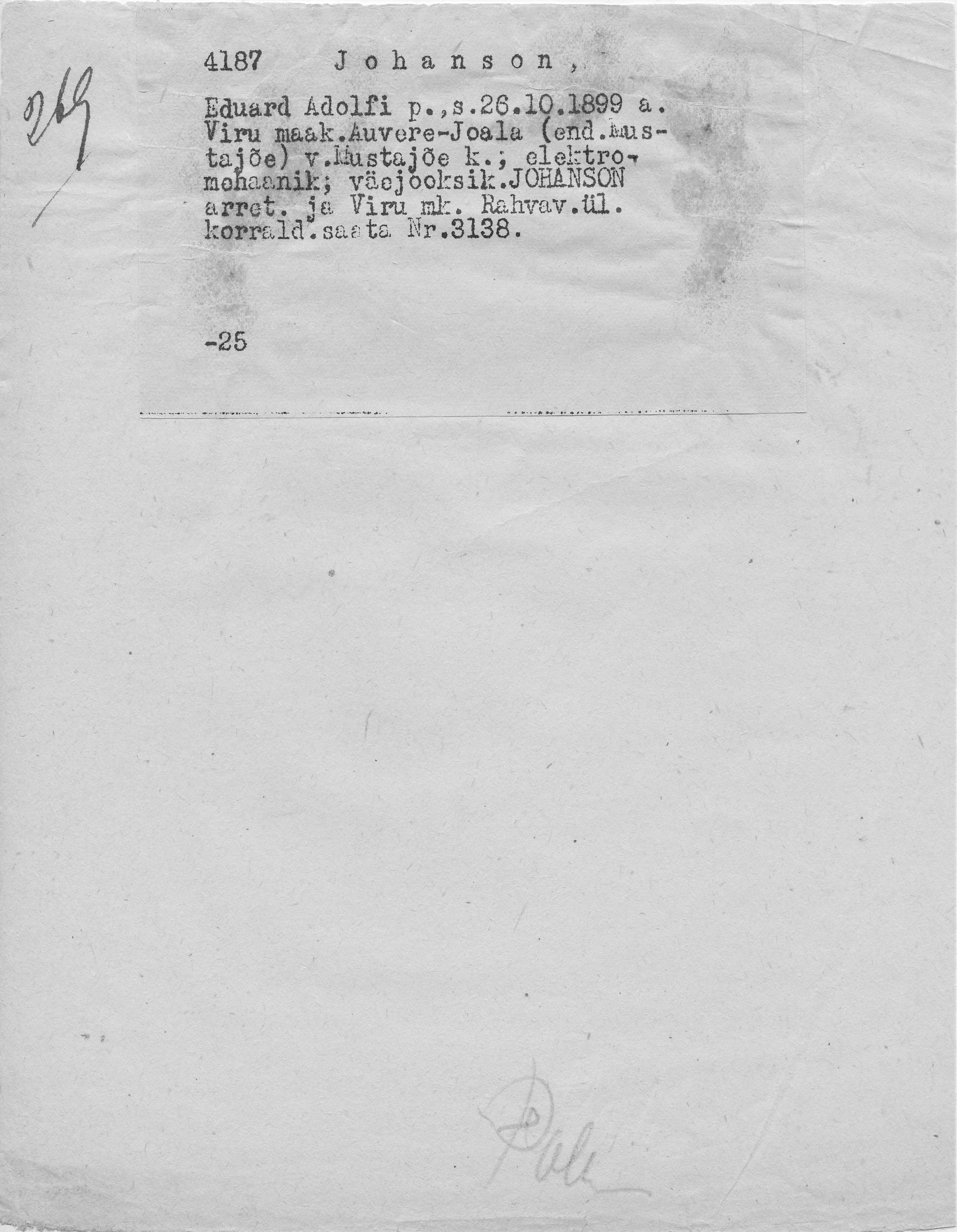 Johanson, Eduard, Adolf