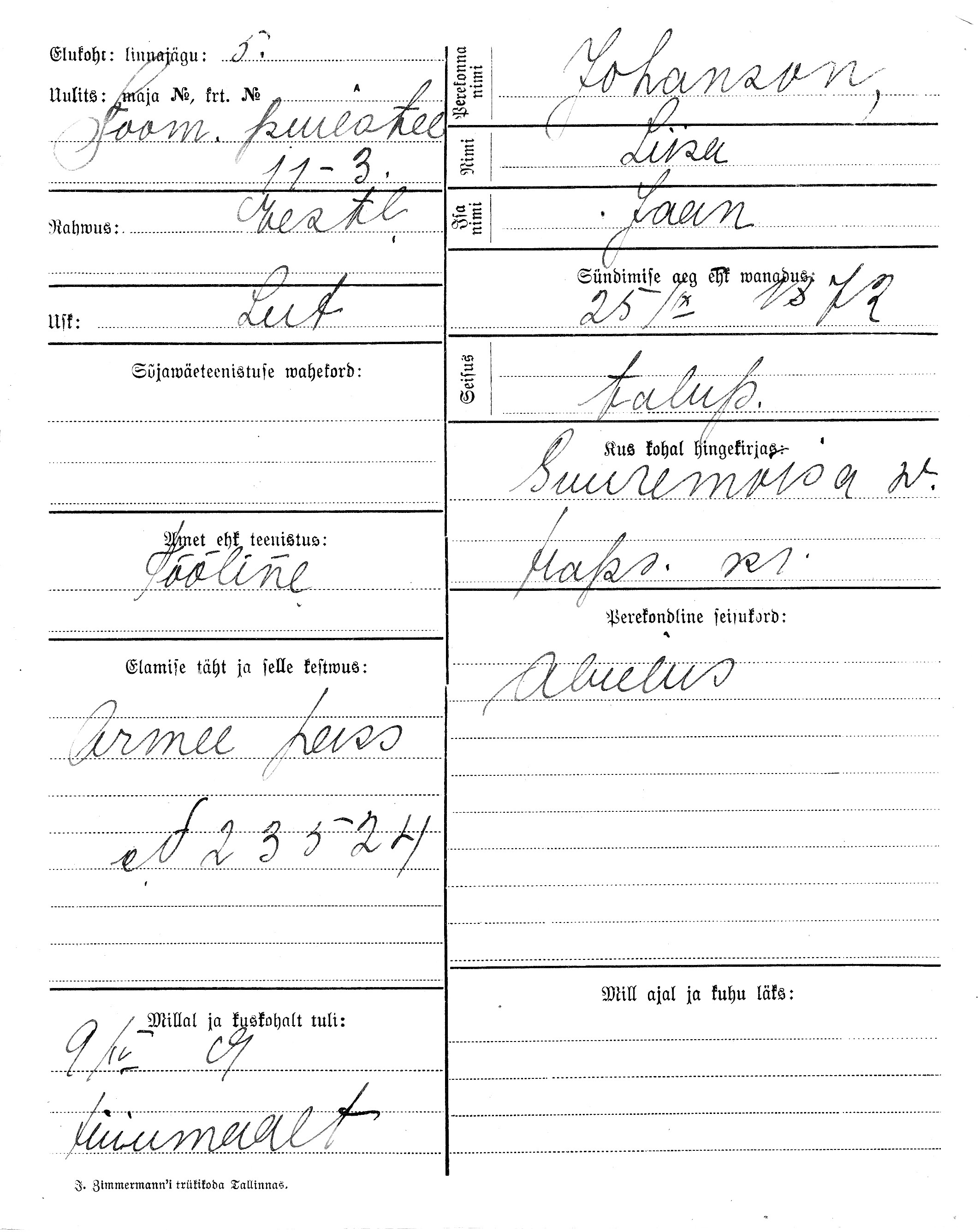 Johanson, Liisa, Jaan